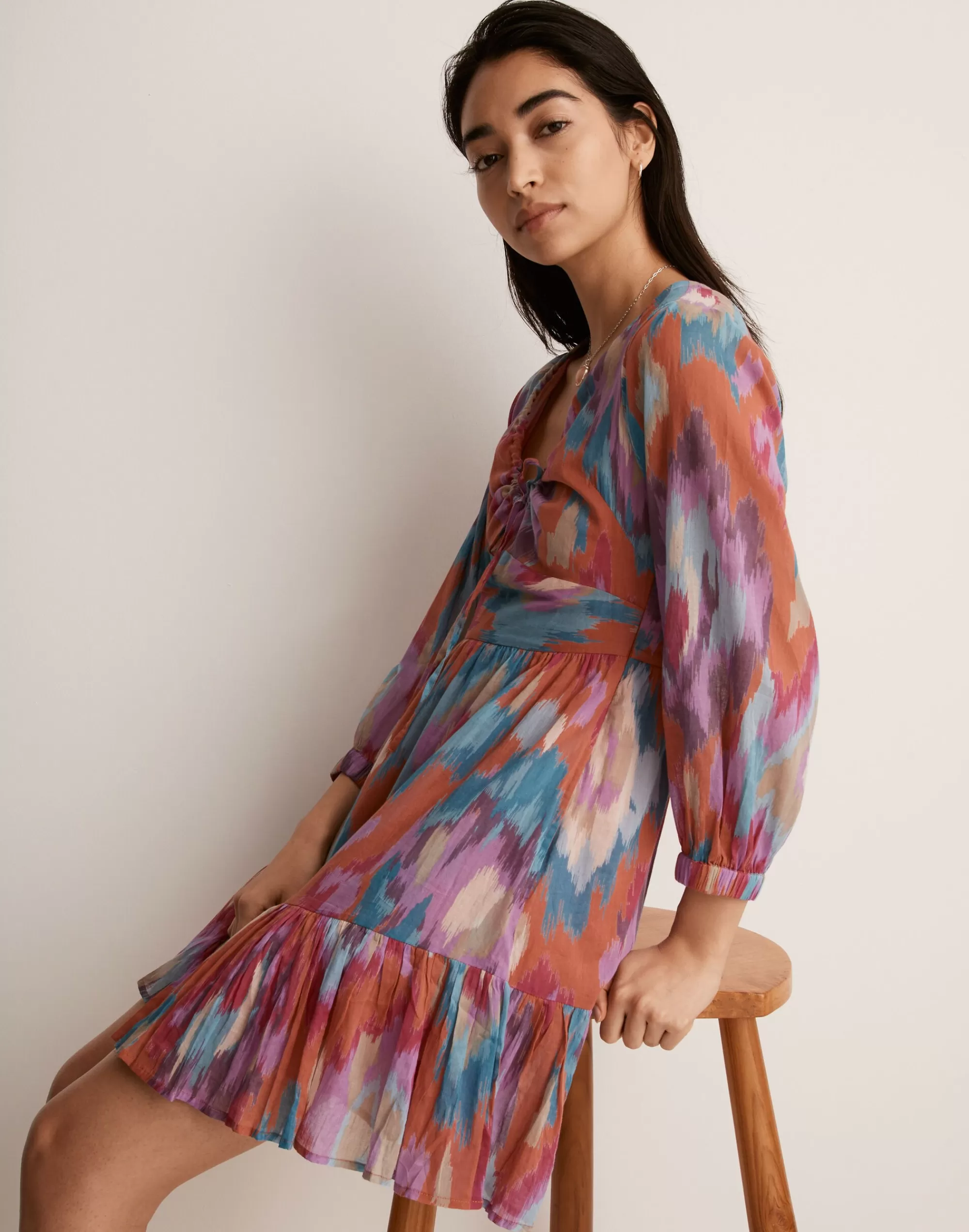 Madewell Dresses>Banjanan Macaw Dress Amber Multi