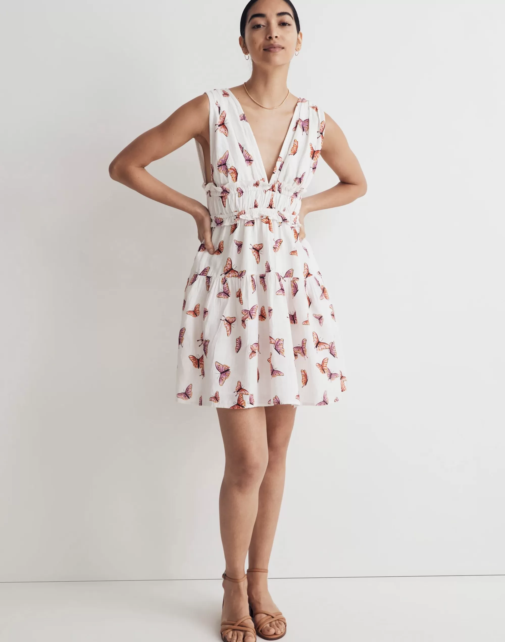 Madewell Dresses>Banjanan Victoria Mini Dress Kaleidoscope Butterfly Multi