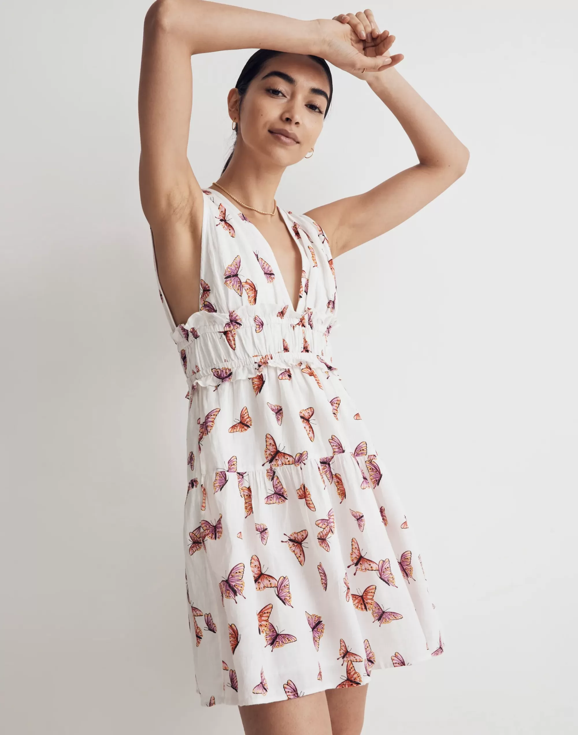 Madewell Dresses>Banjanan Victoria Mini Dress Kaleidoscope Butterfly Multi