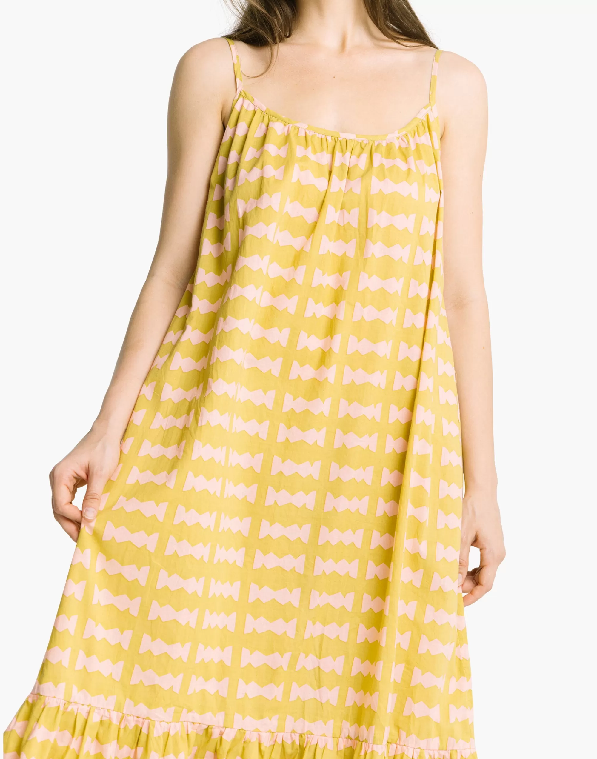 Madewell Dresses>Bel Kazan Hazel Dress Green Multi