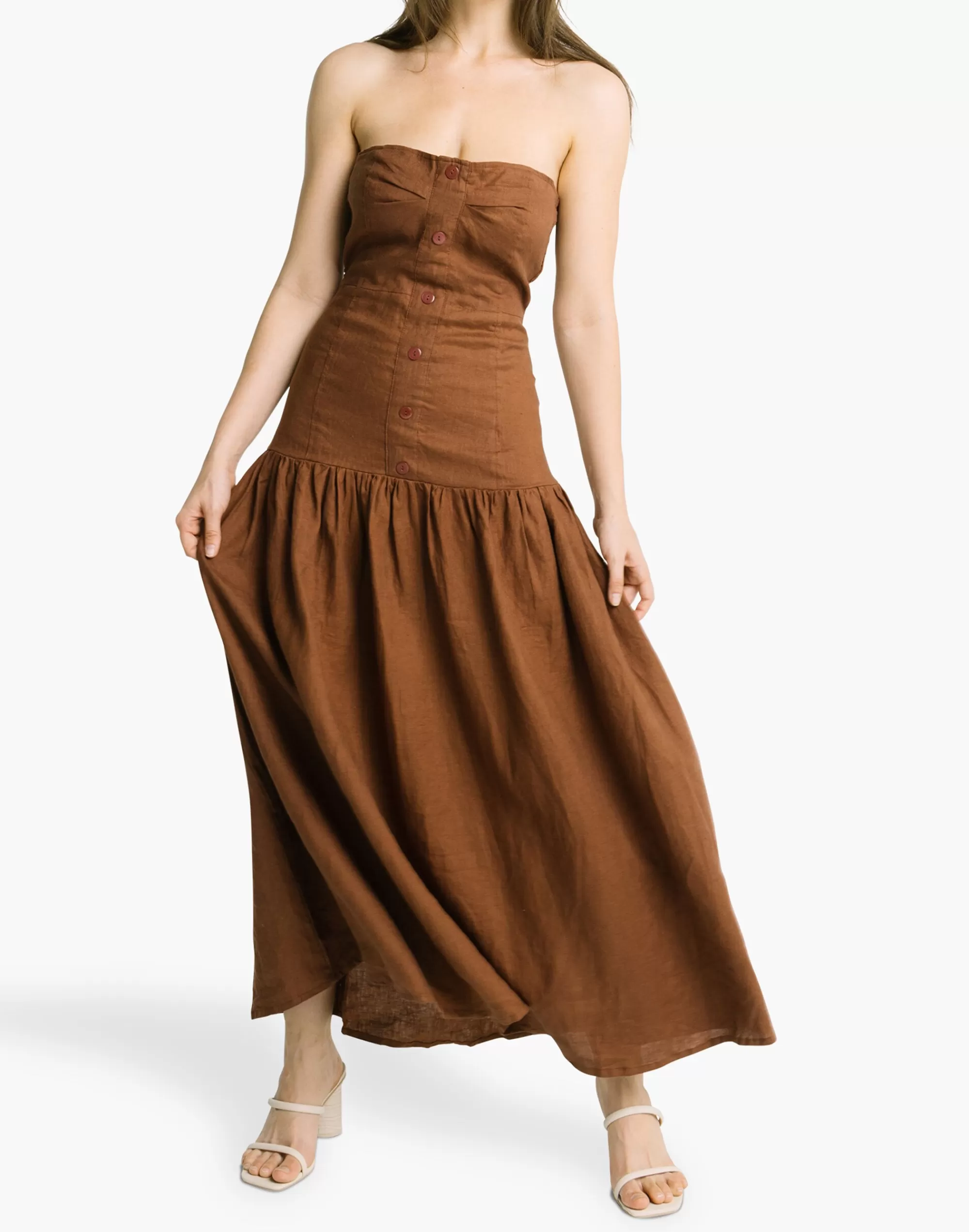 Madewell Dresses>Bel Kazan Lana Dress Brown