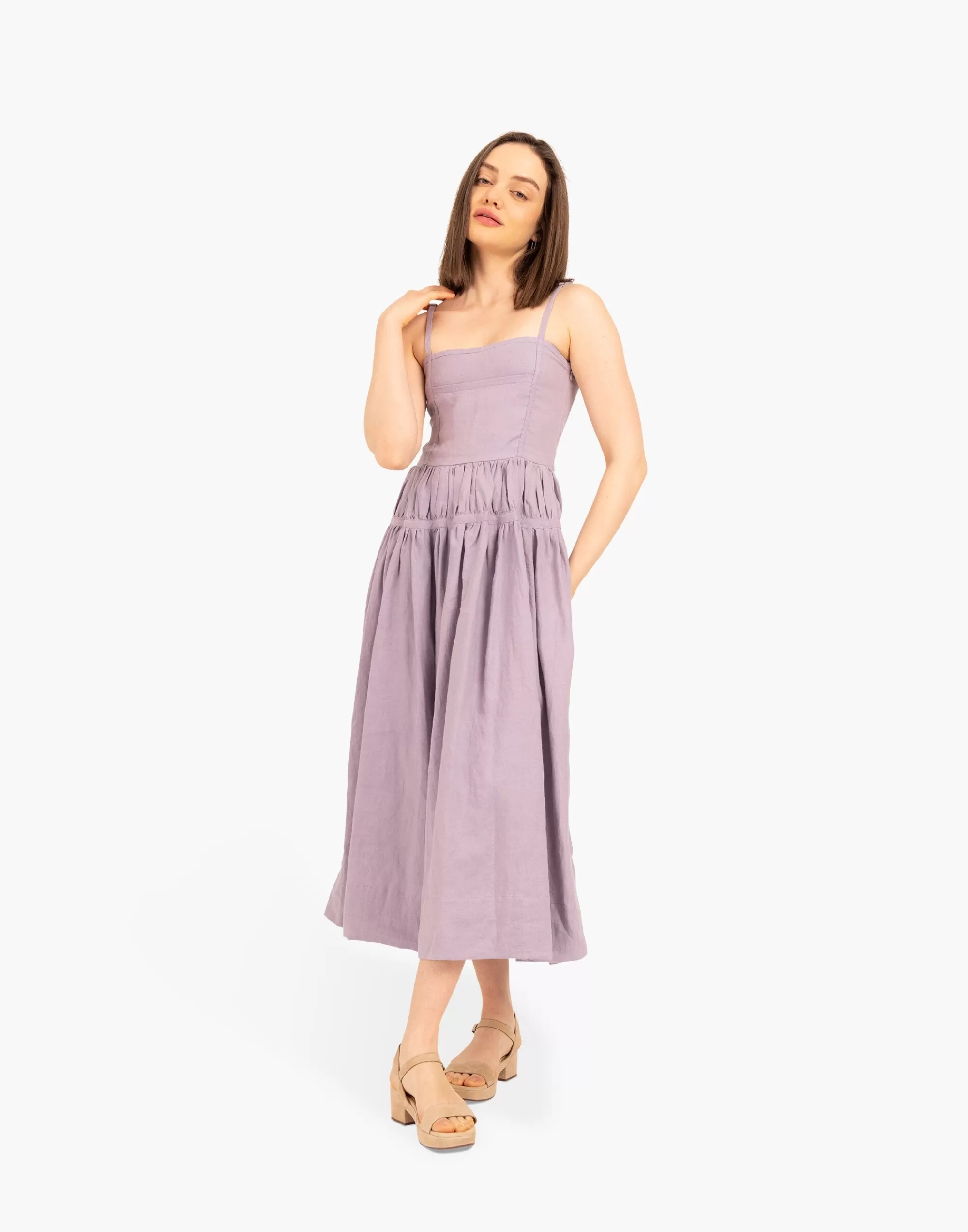 Madewell Dresses>Bel Kazan Pippa Dress Lilac