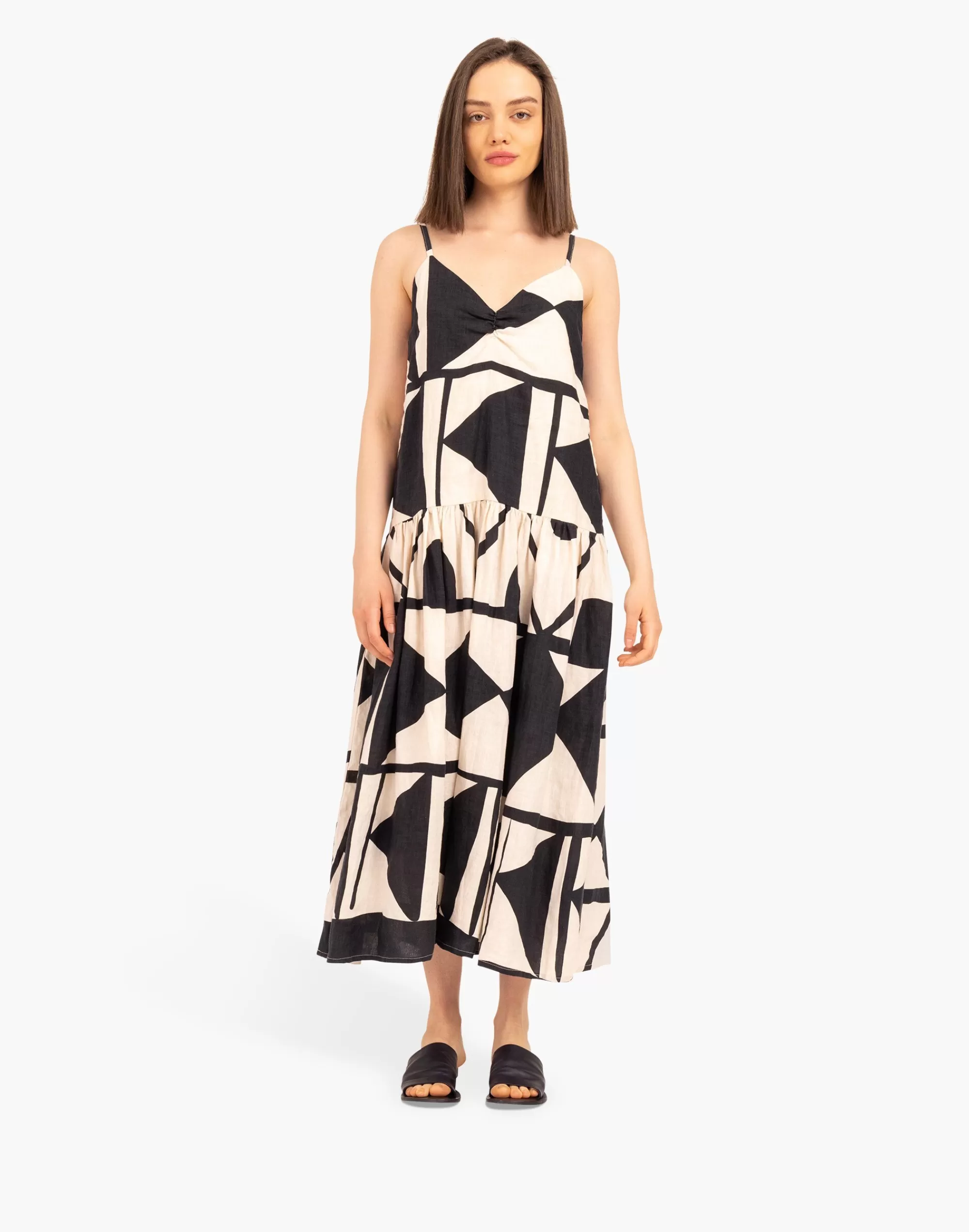 Madewell Dresses>Bel Kazan Rina Dress Black Multi