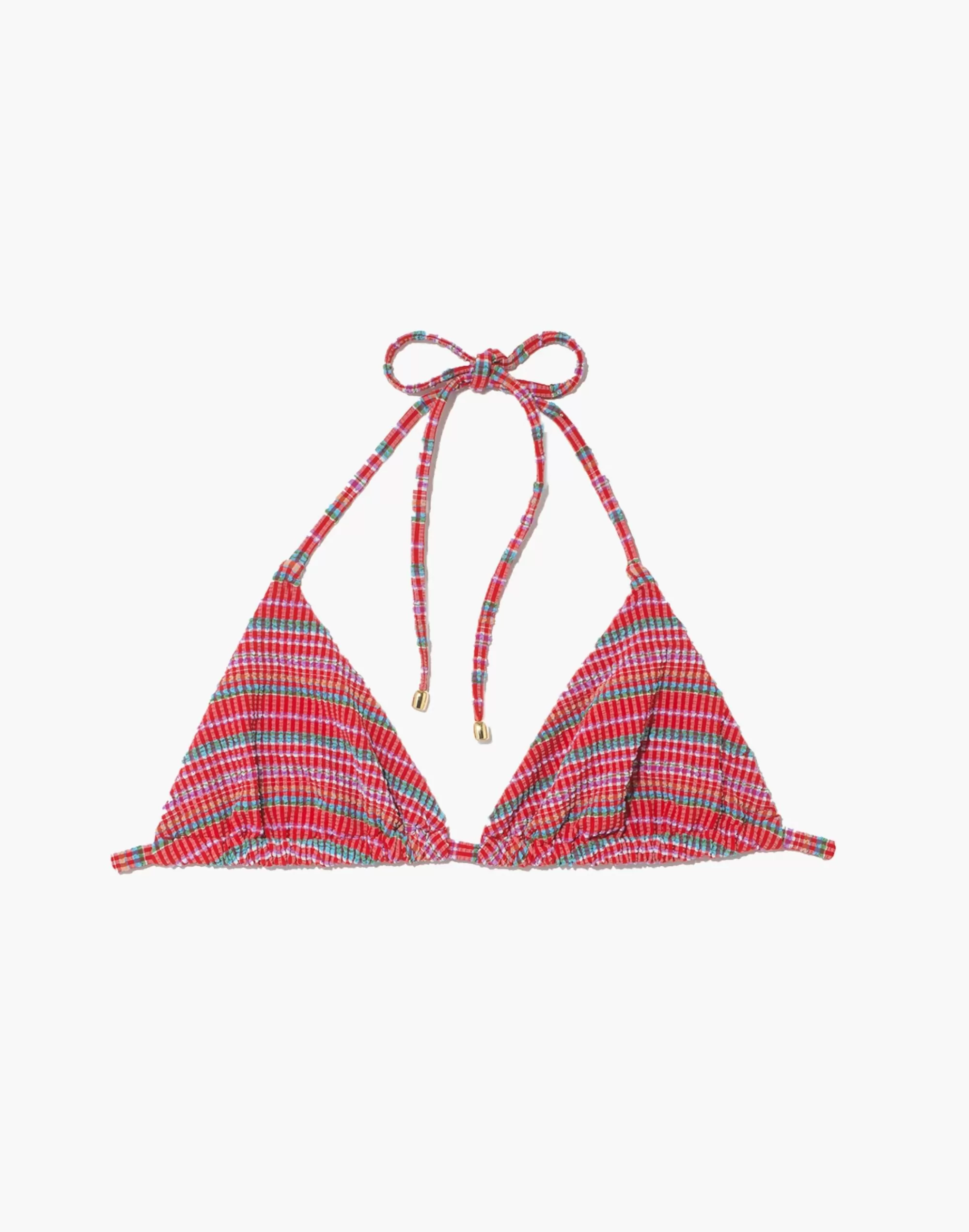 Madewell Swim>Belize Chiara Bikini Top Stripe Pink