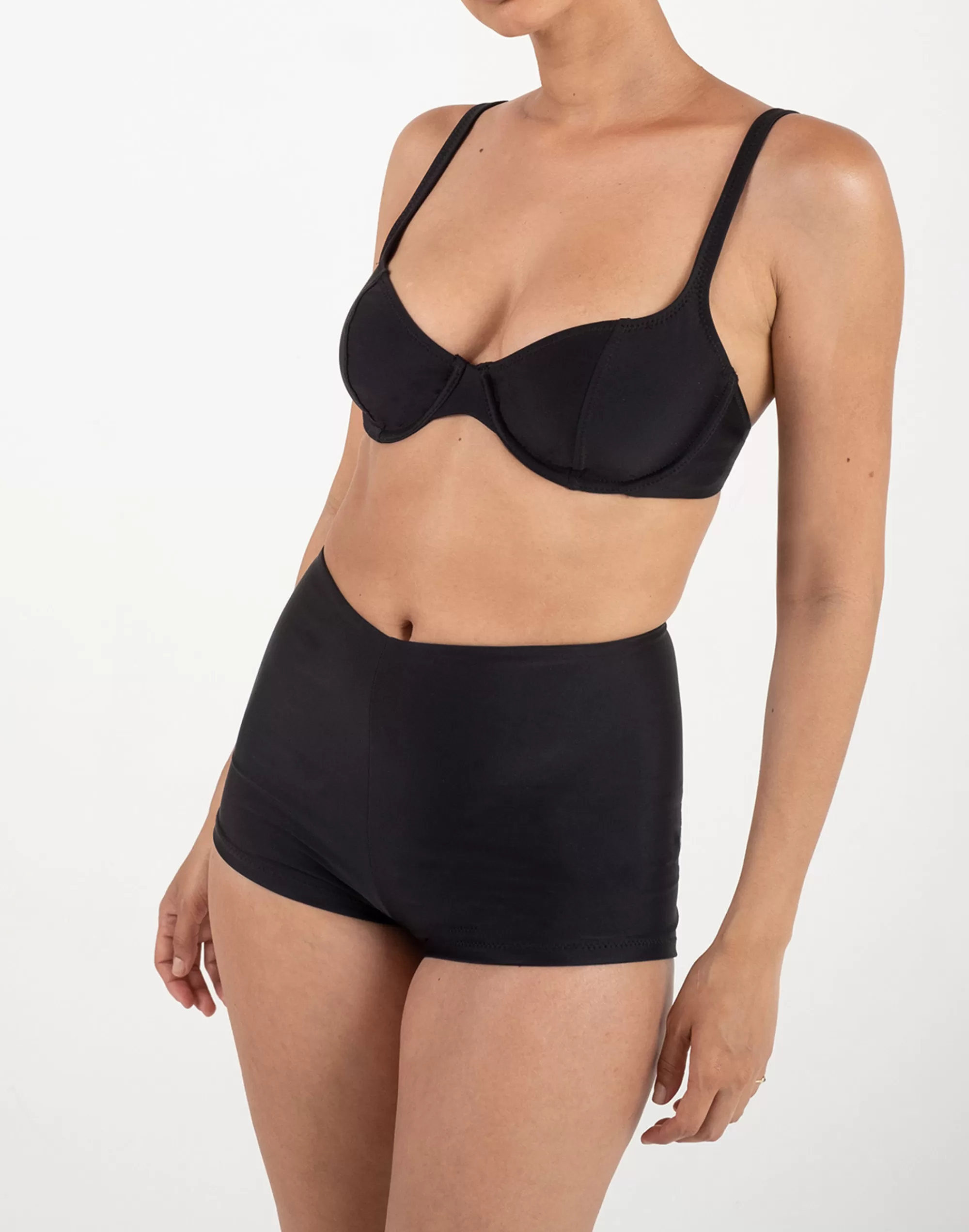 Madewell Swim>Billie Wire Top Black