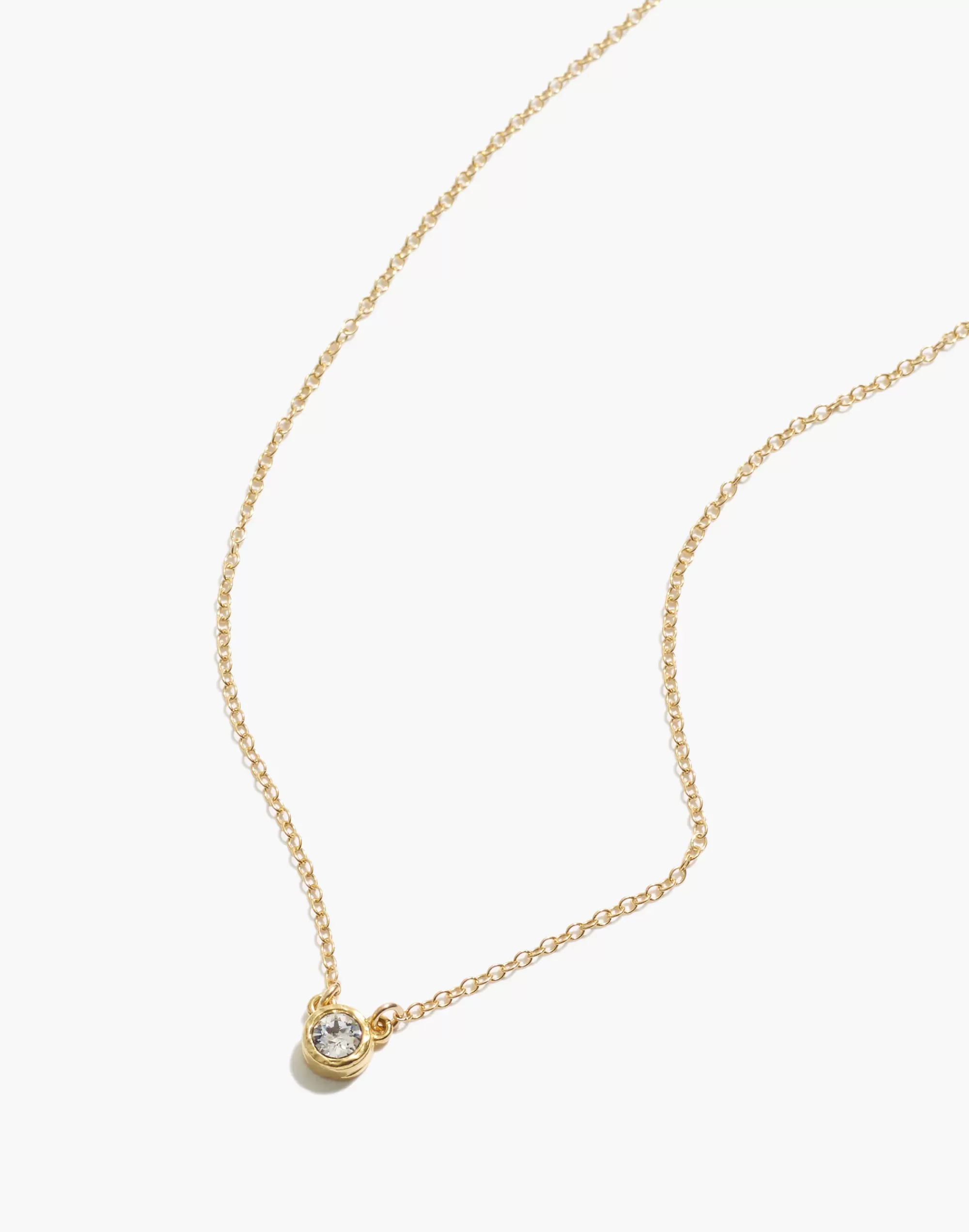 Madewell Necklaces>Birthstone Necklace April