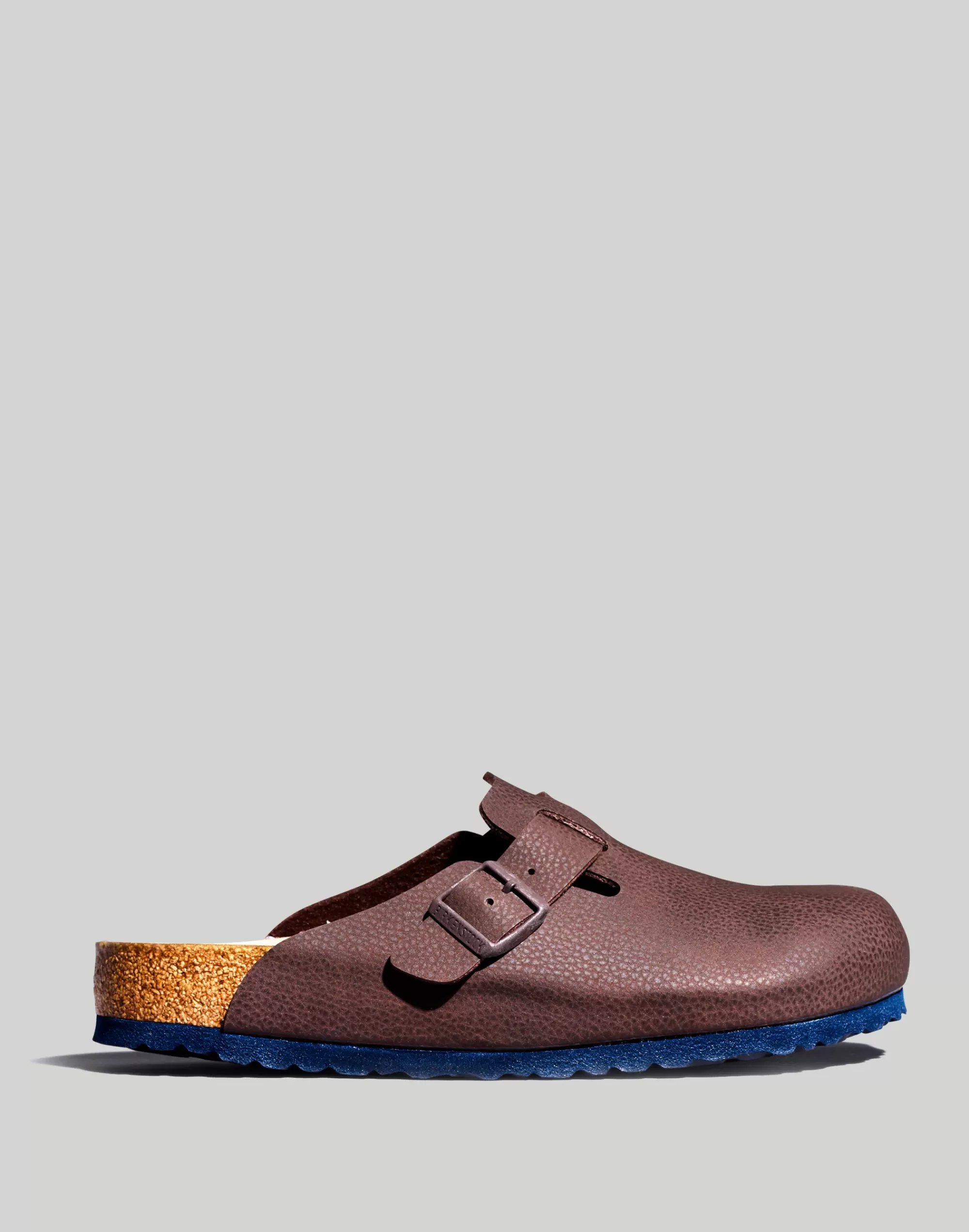 Madewell Sandals>Boston Suede Soft Footbed Clogs Roast