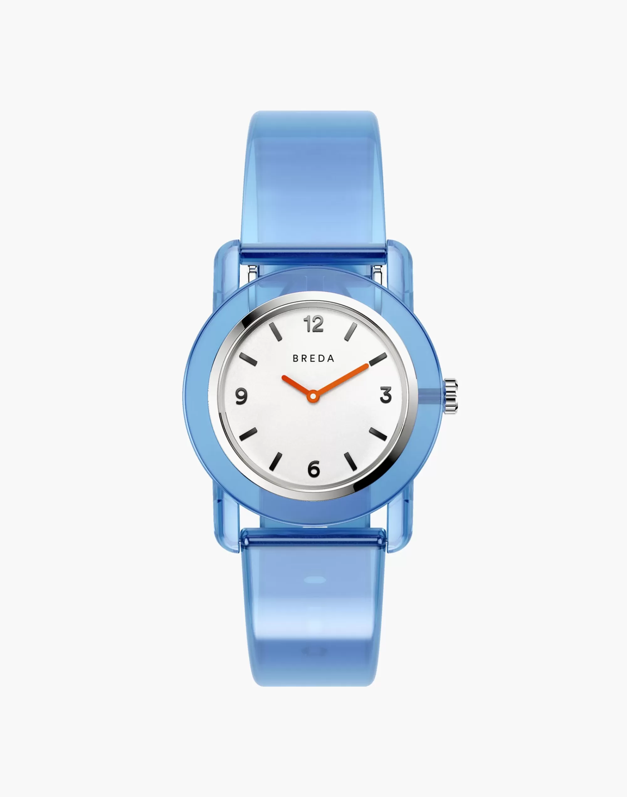 Madewell Watches>Breda Unisex 'Play' Transparent Plastic Watch, 35Mm Blue