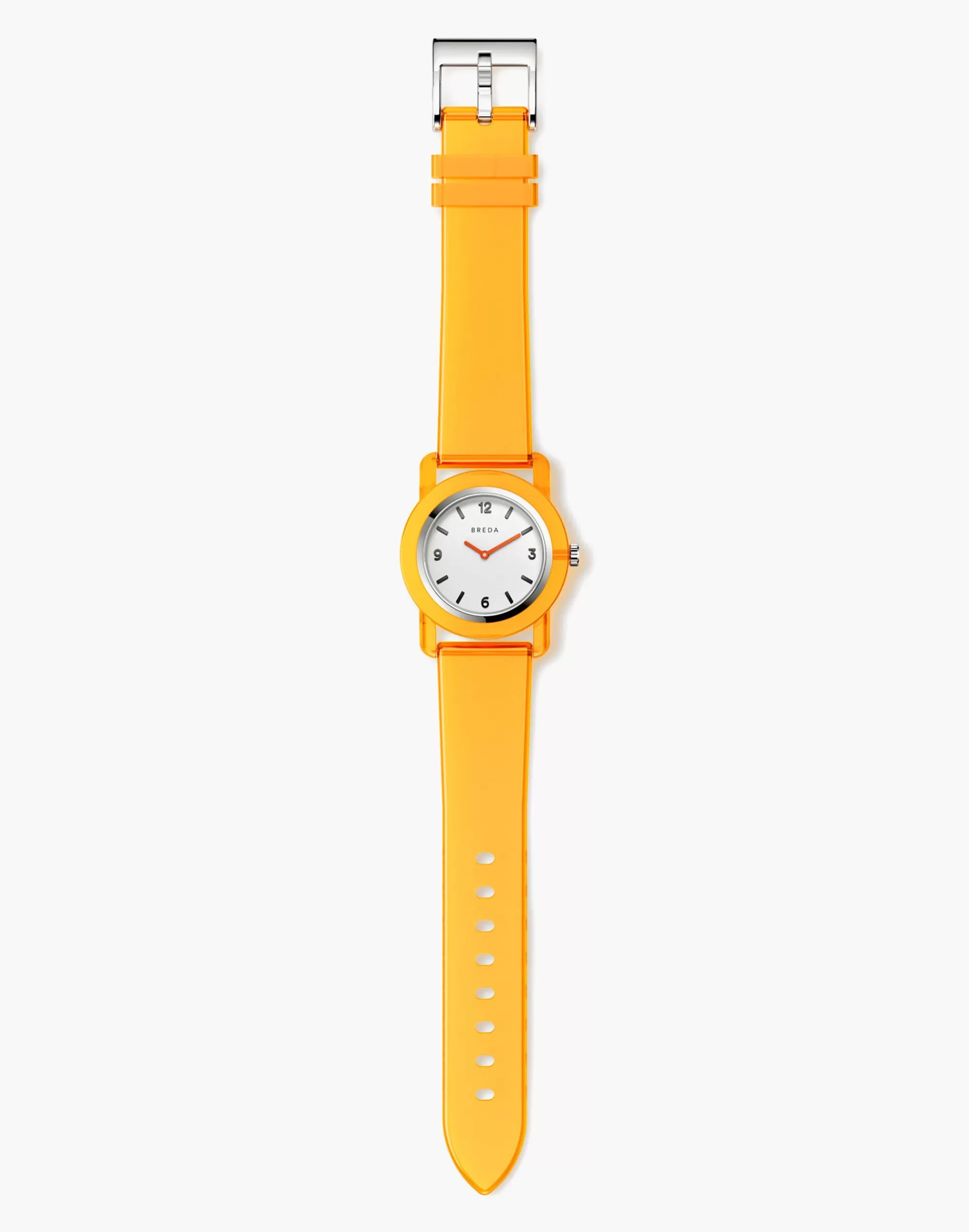 Madewell Watches>Breda Unisex 'Play' Transparent Plastic Watch, 35Mm Orange