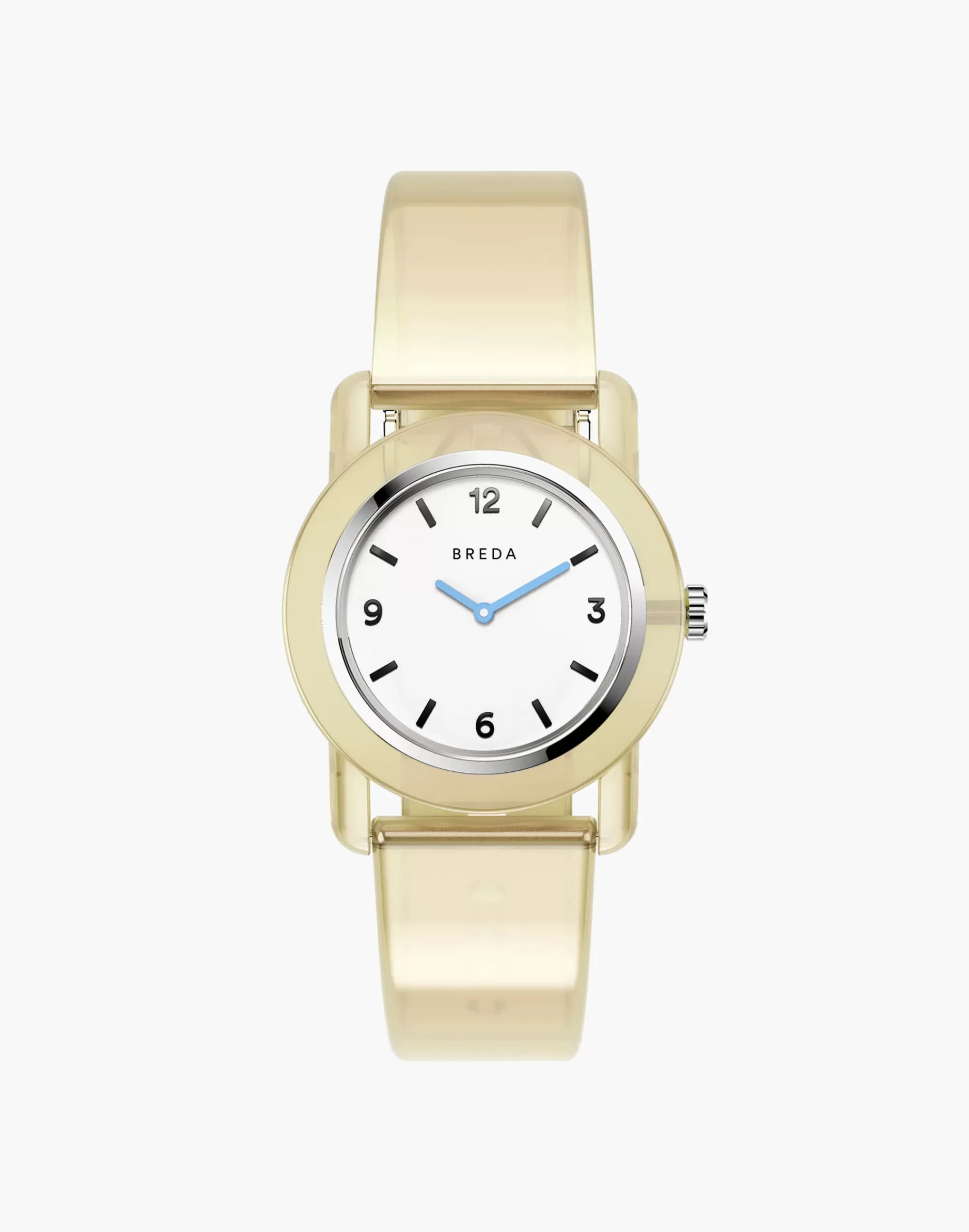 Madewell Watches>Breda Unisex 'Play' Yellow Transparent Plastic Watch, 35Mm Pale Chamois