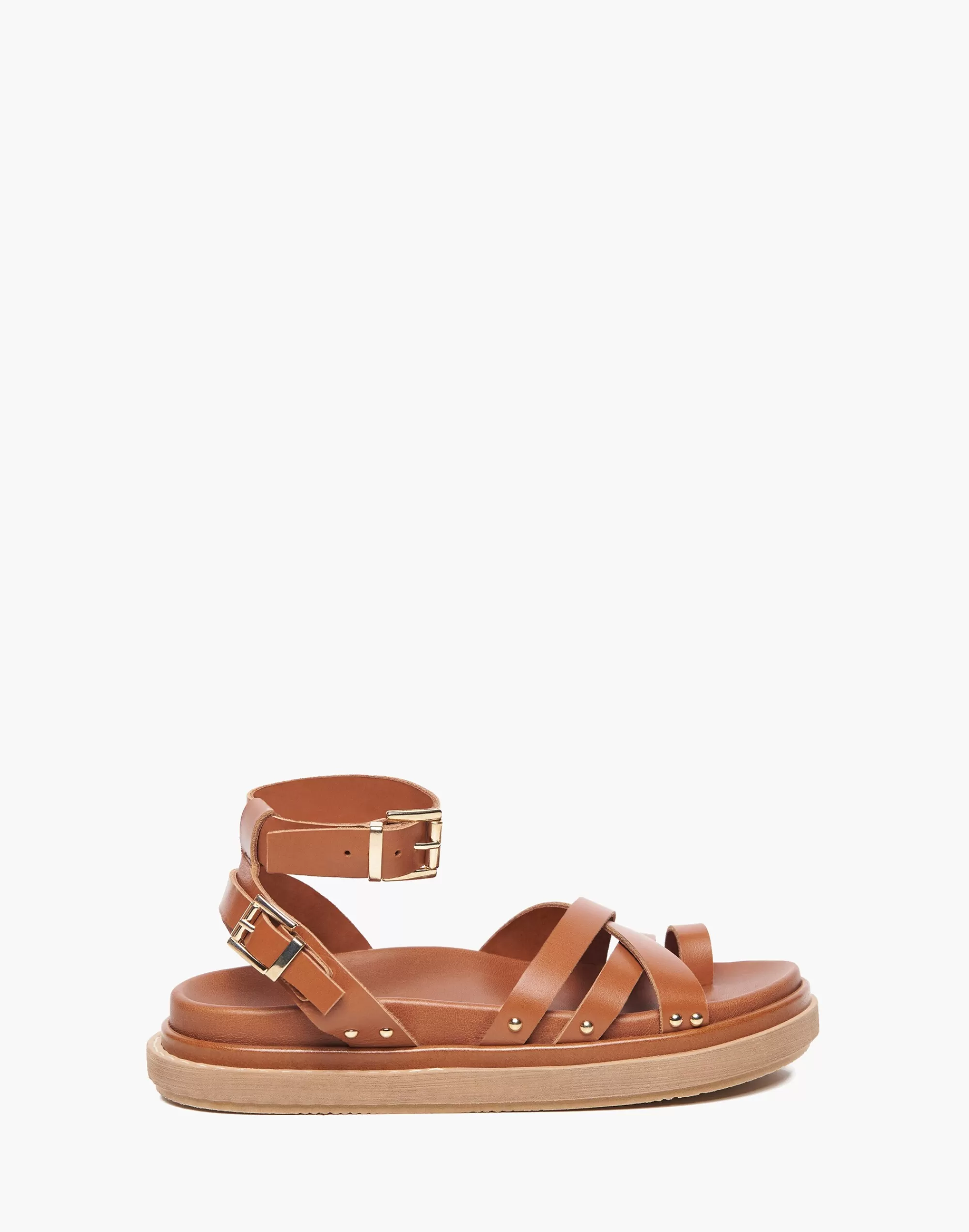 Madewell Sandals>Buckle Up Sandal Tan