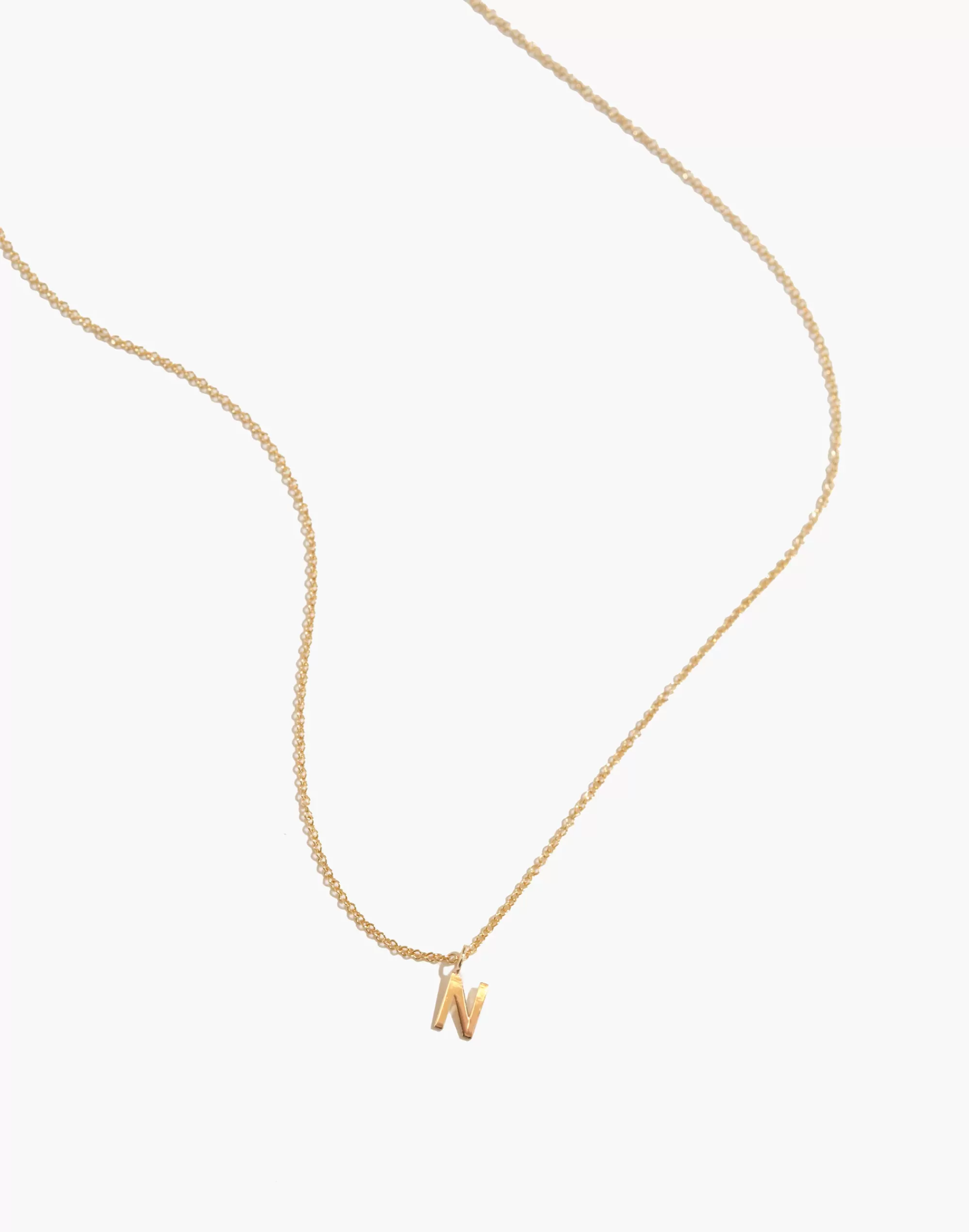 Madewell Necklaces>Bychari Demi-Fine Initial Necklace Letter N