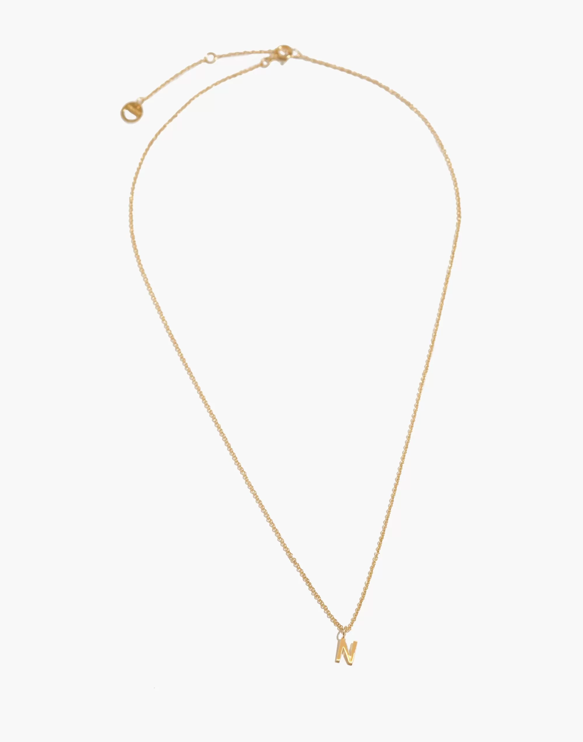 Madewell Necklaces>Bychari Demi-Fine Initial Necklace Letter N