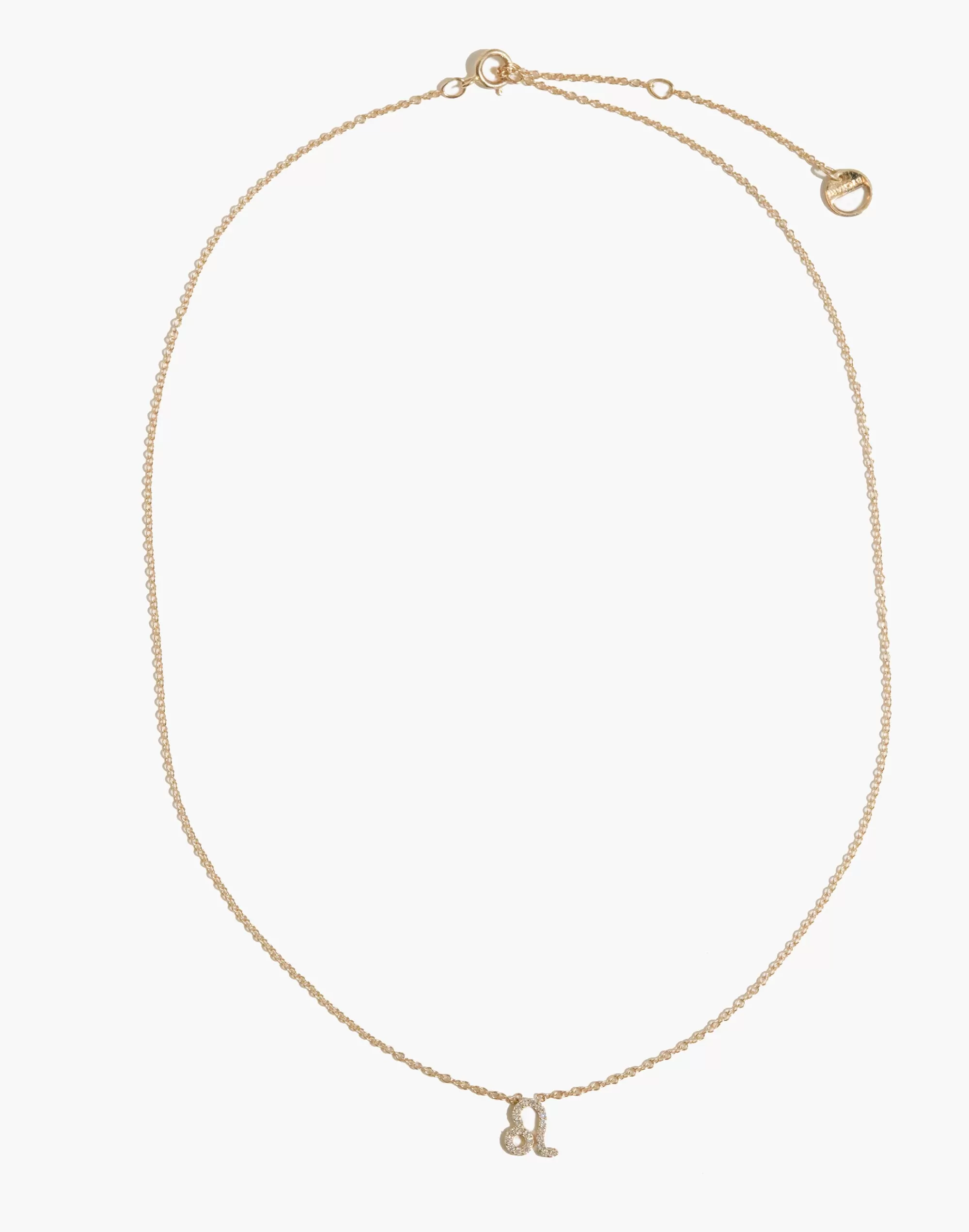 Madewell Necklaces>Bychari Diamond Zodiac Necklace Leo