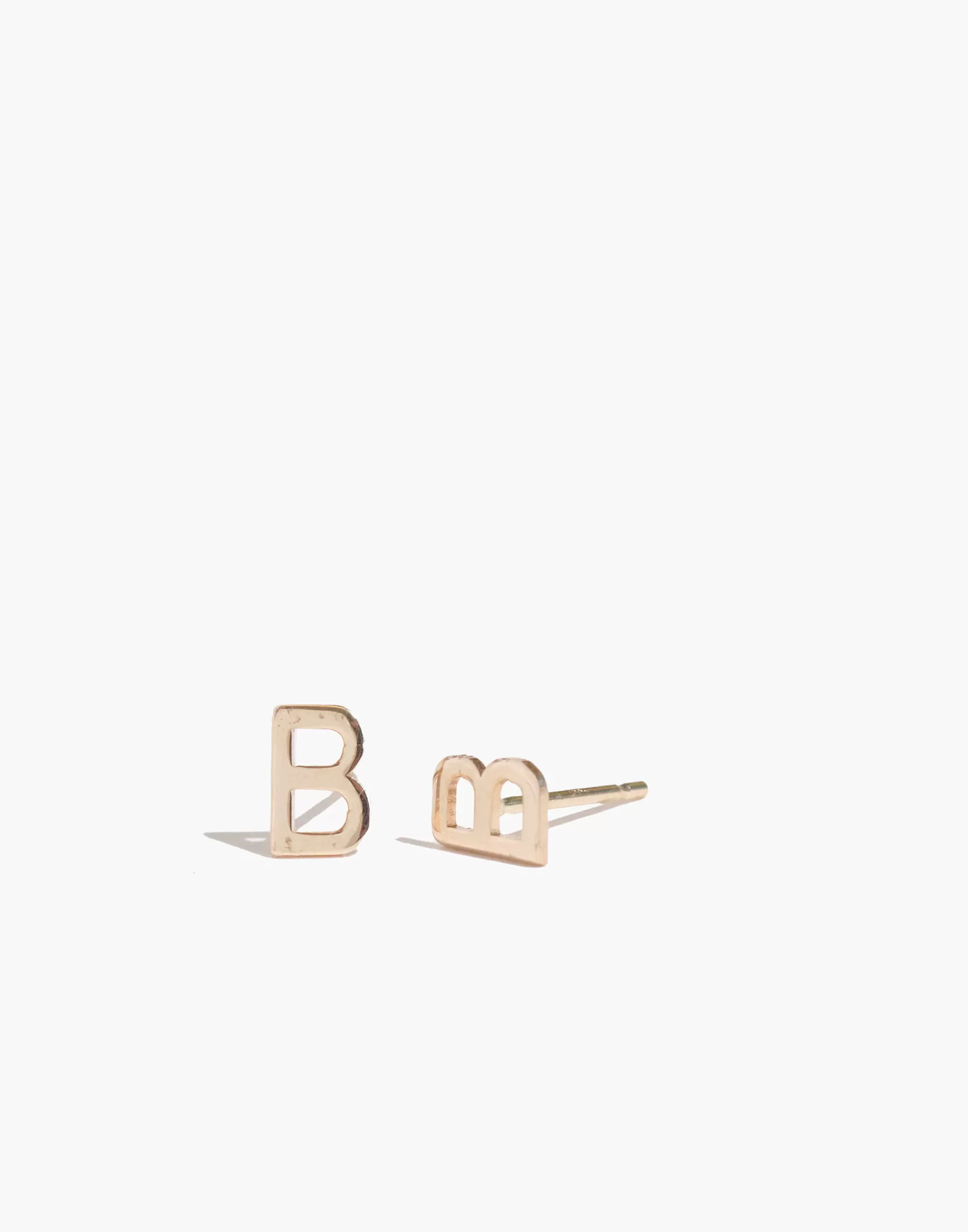 Madewell Earrings>Bychari Initial Earrings Letter B