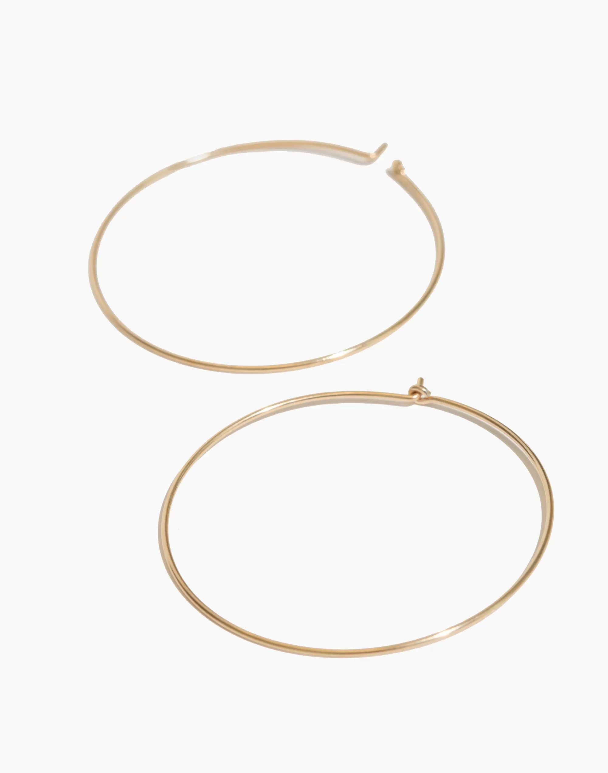 Madewell Earrings>Bychari Large Hoop Earrings Gold