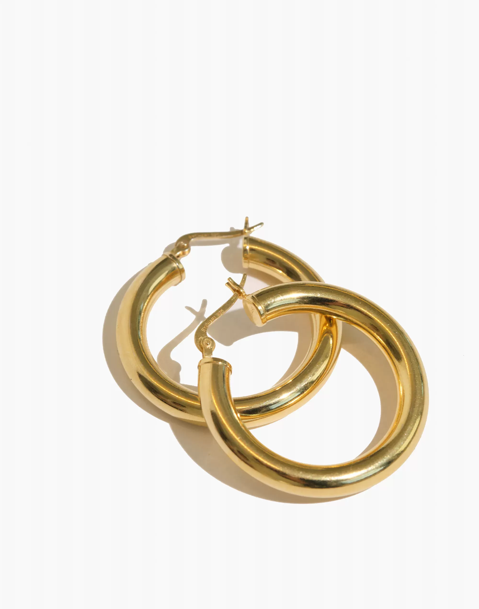 Madewell Earrings>Bychari Sade Hoop Earrings Gold