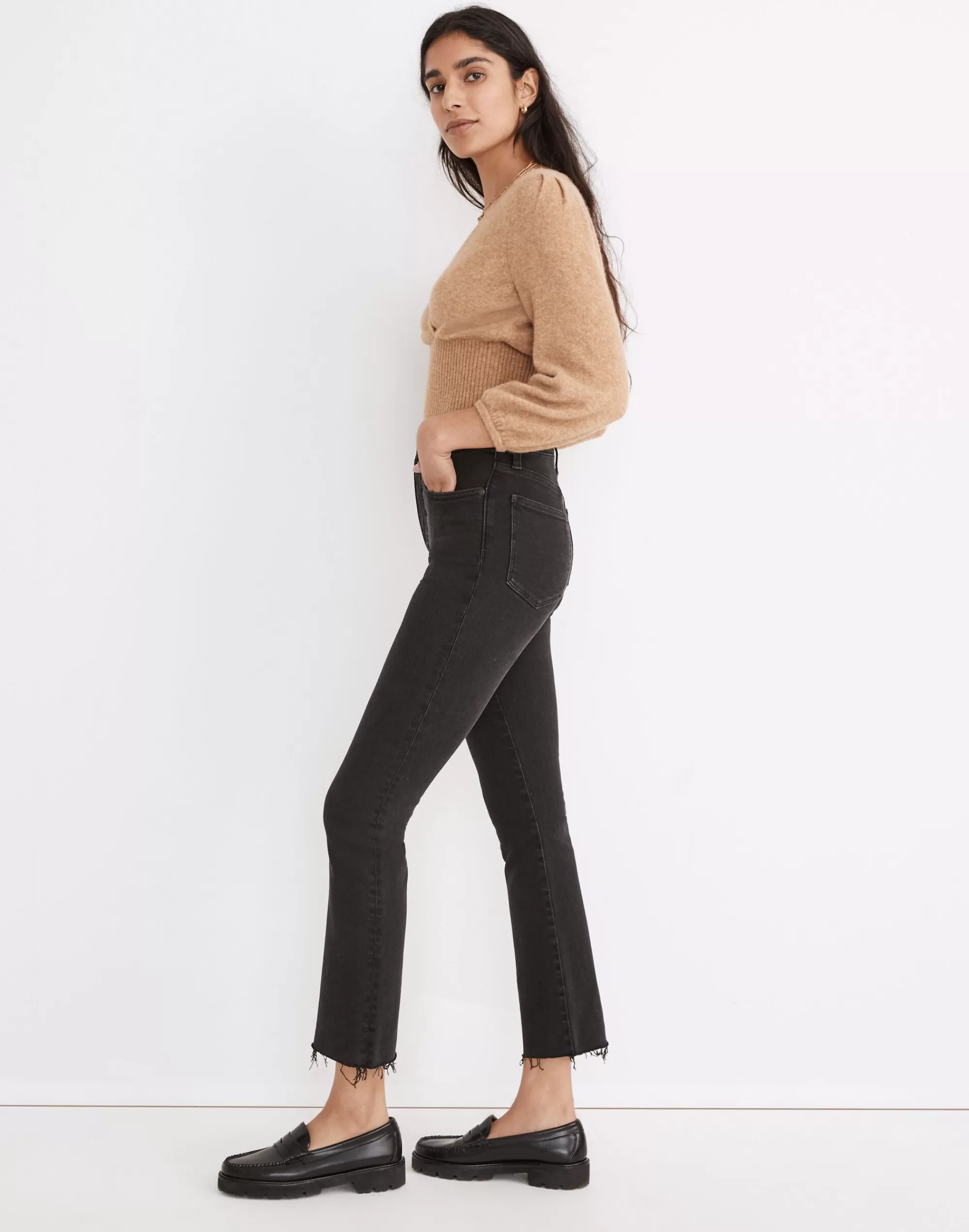 Madewell Jeans>Cali Demi-Boot Jeans In : Raw-Hem Edition Bayland Wash