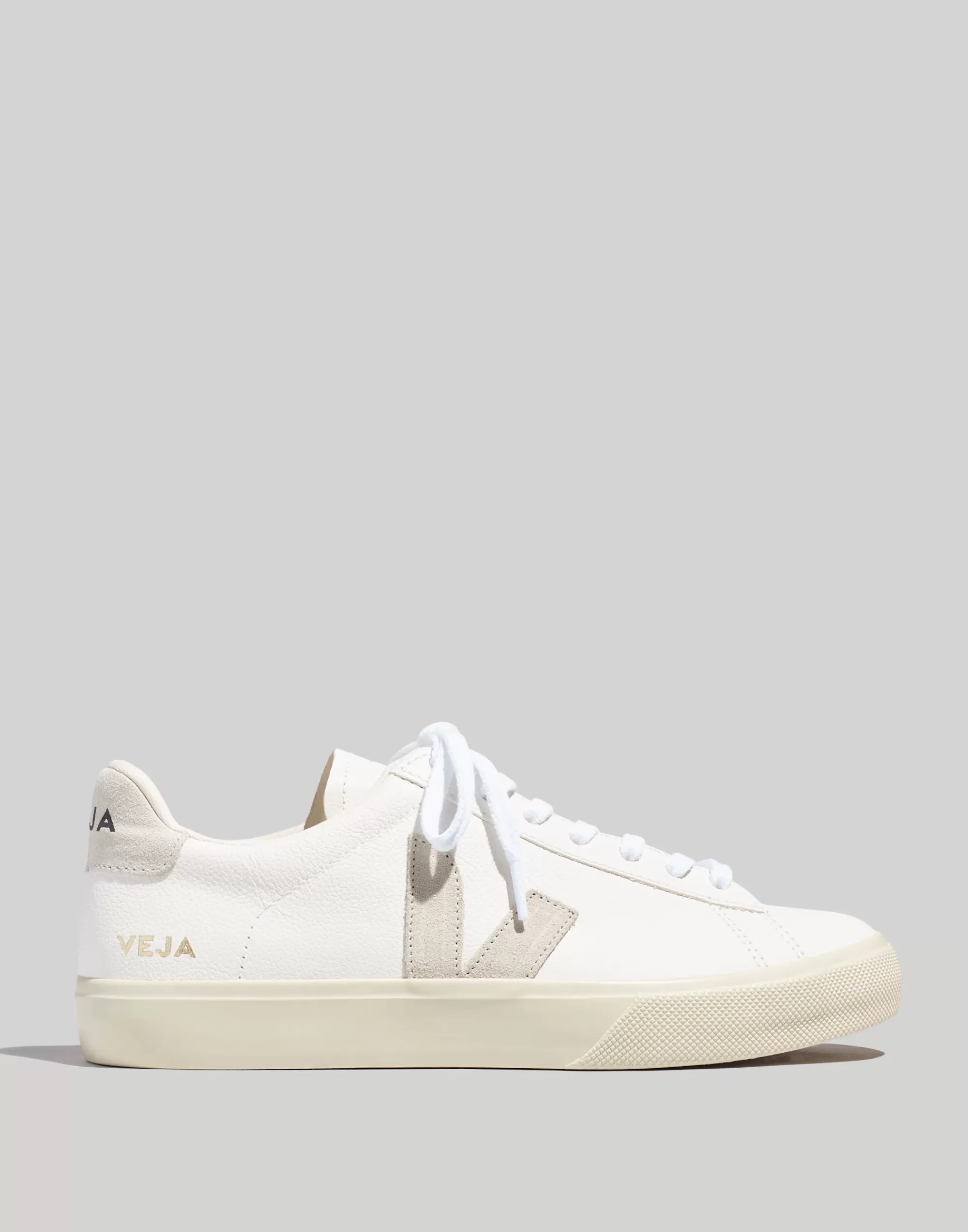 Madewell Sneakers>Campo Sneakers In Leather Extra White Natural Suede