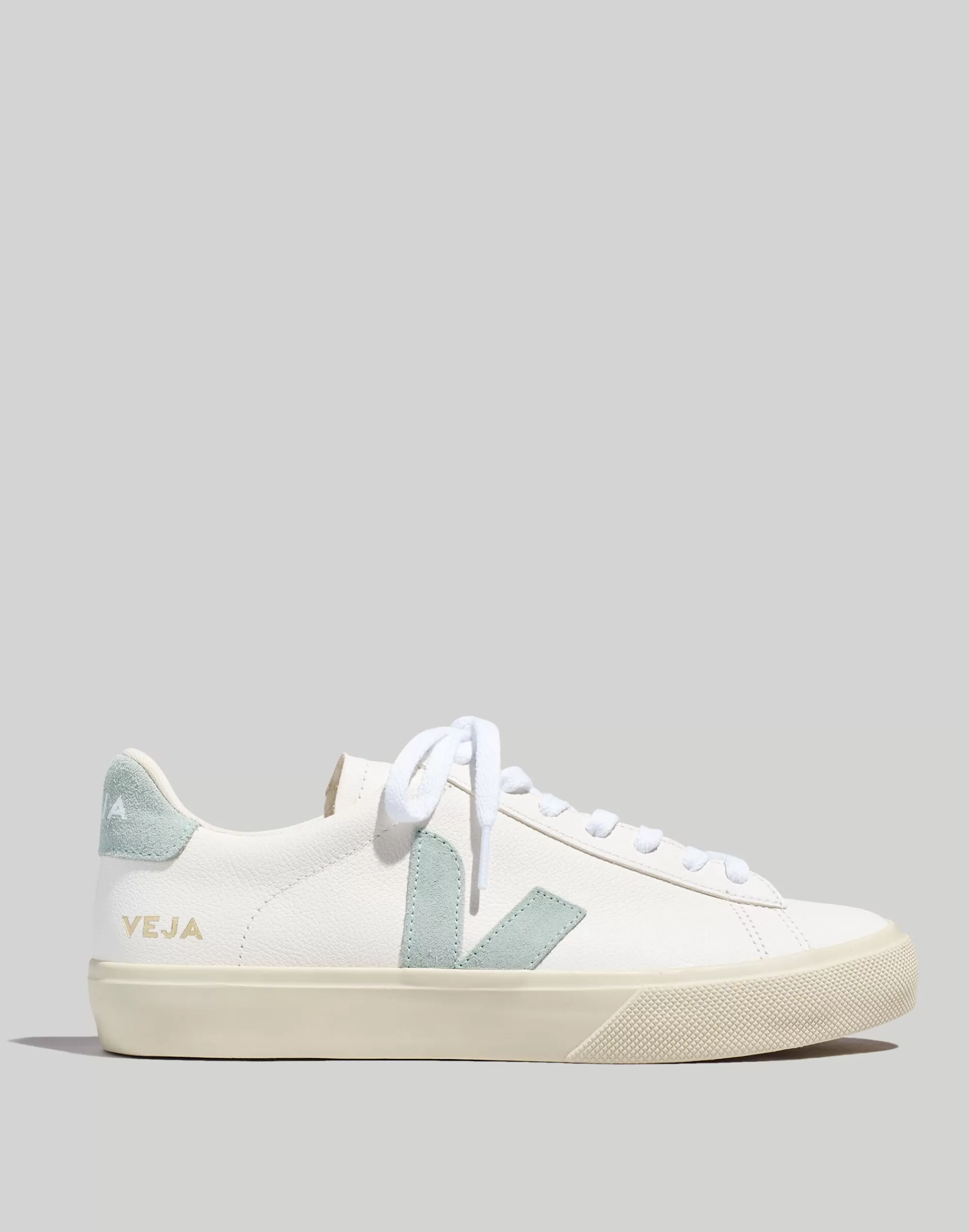 Madewell Sneakers>Campo Sneakers In Leather Extra White Matcha