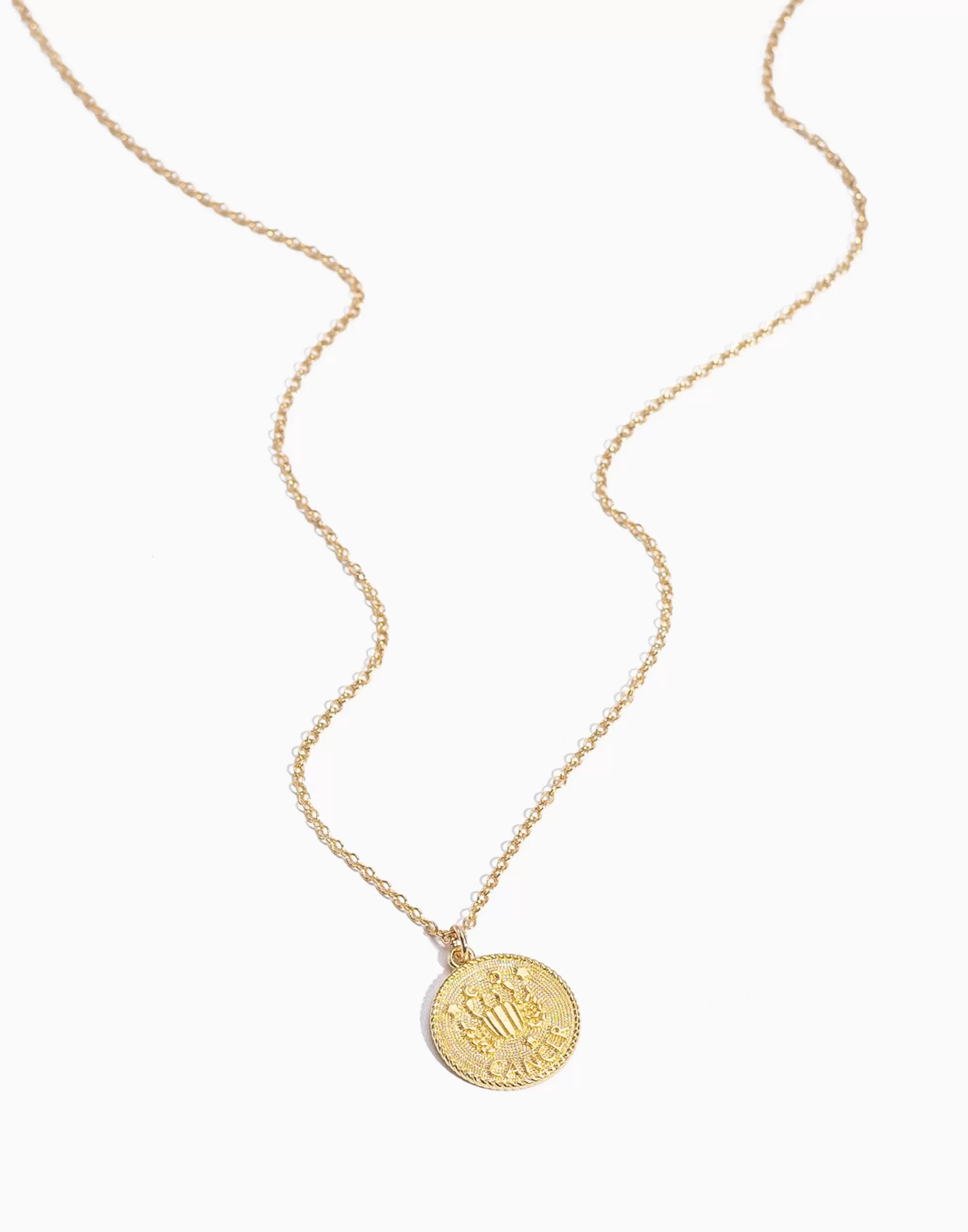 Madewell Necklaces>Cancer Zodiac Necklace Gold