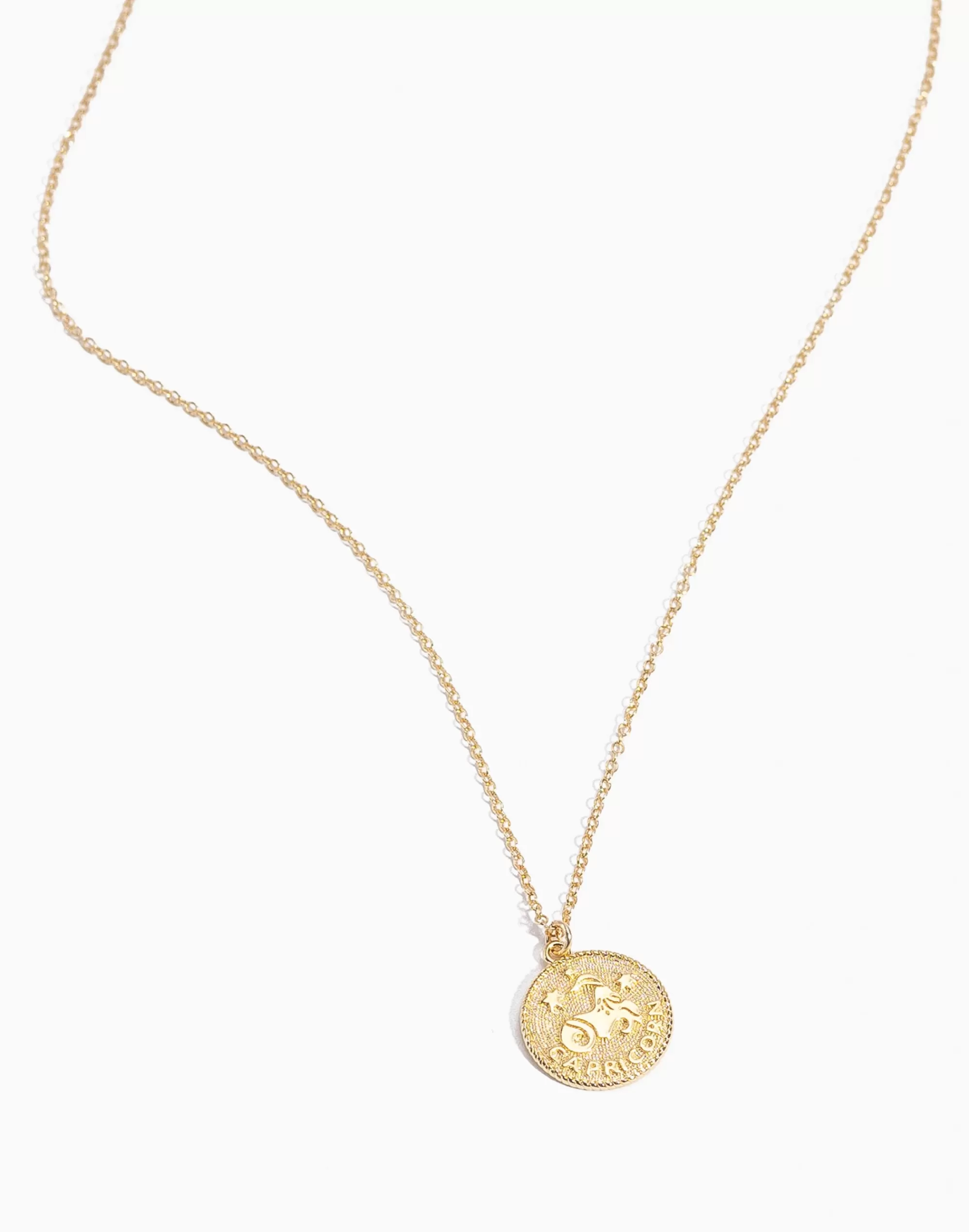 Madewell Necklaces>Capricorn Zodiac Necklace Gold