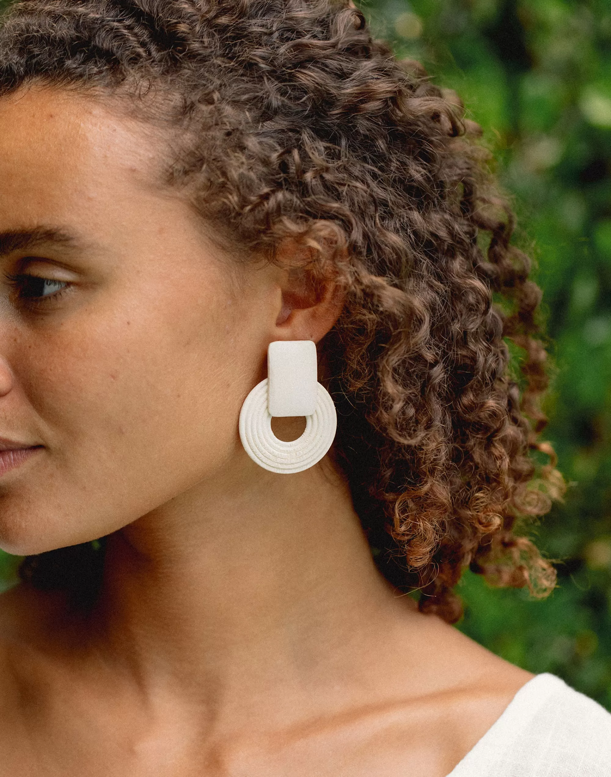 Madewell Earrings>Casa Clara Folly Ivory White