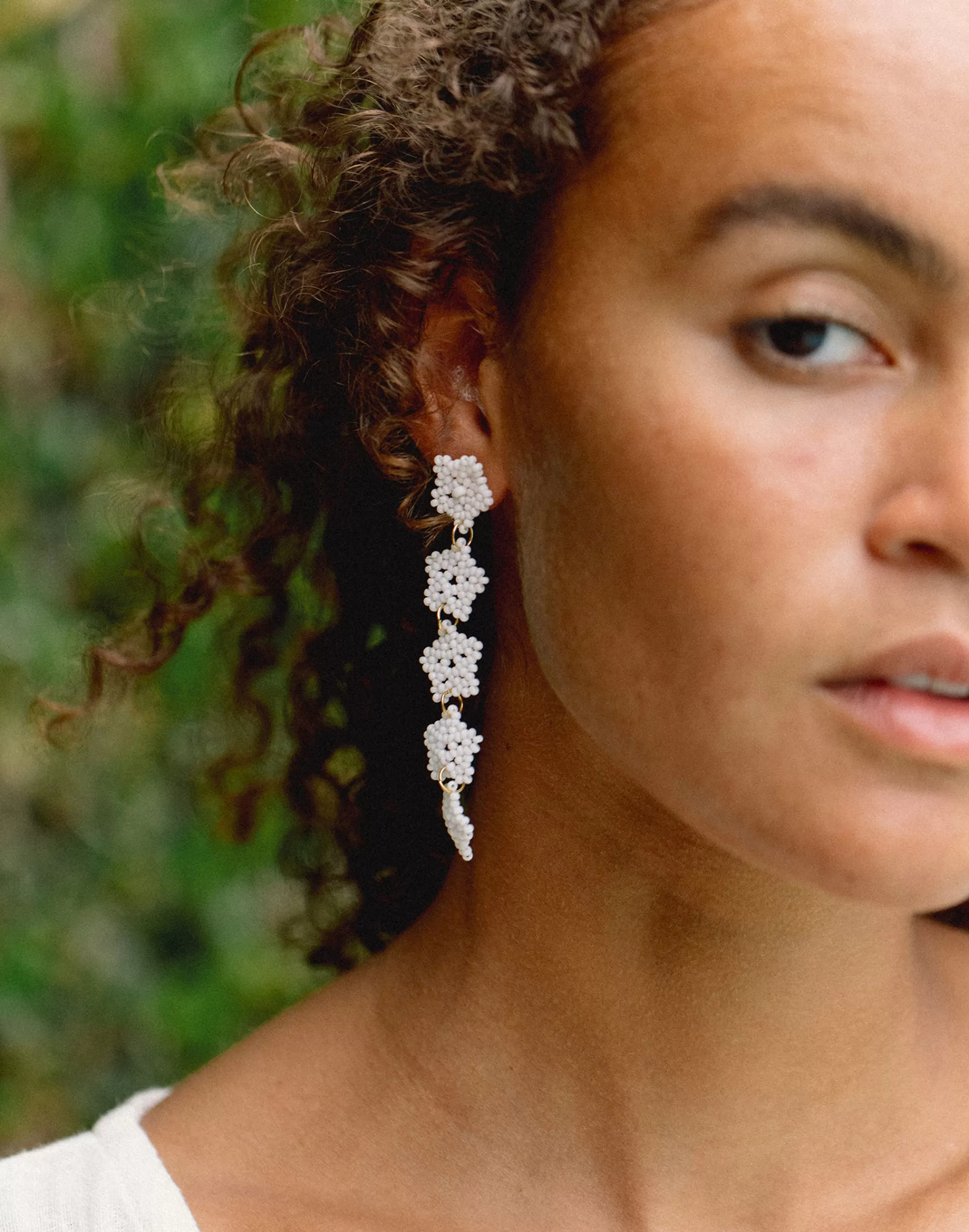 Madewell Earrings>Casa Clara Reina Pale Cloud