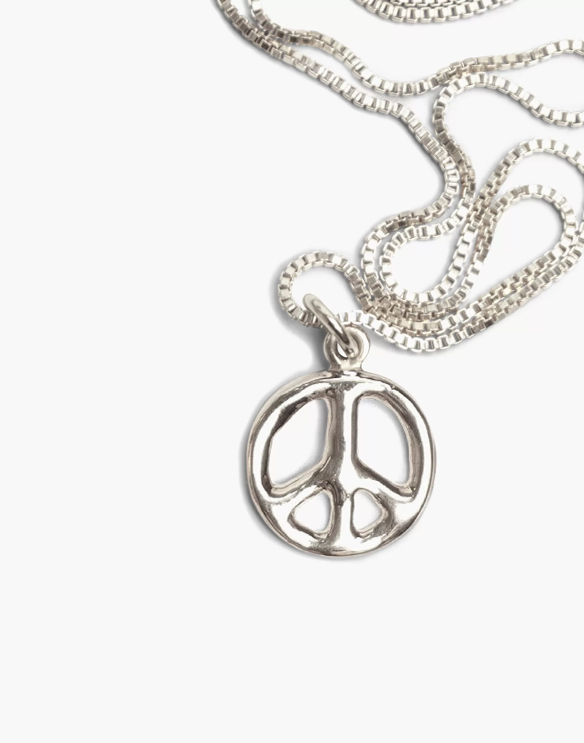 Madewell Necklaces>Charlotte Cauwe Studio 1969 Peace Sign Necklace In Gold Silver