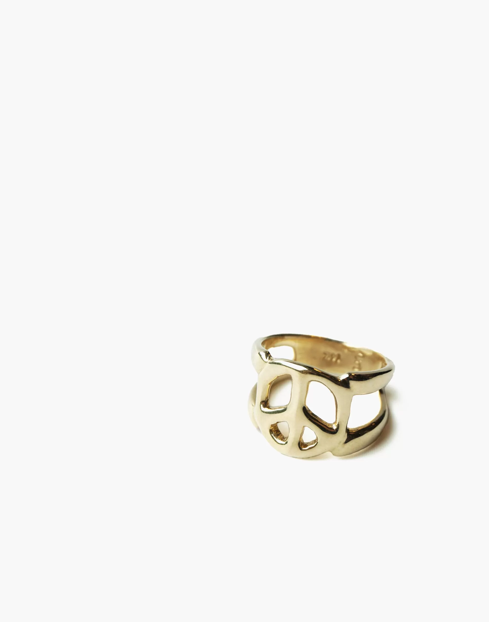 Madewell Rings>Charlotte Cauwe Studio 1969 Peace Sign Ring Gold