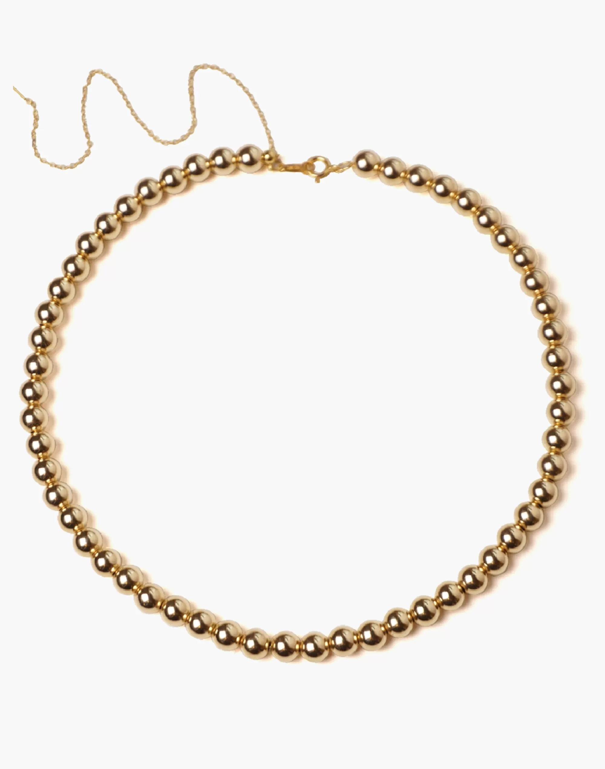 Madewell Necklaces>Charlotte Cauwe Studio Adjustable Bead Necklace In Gold