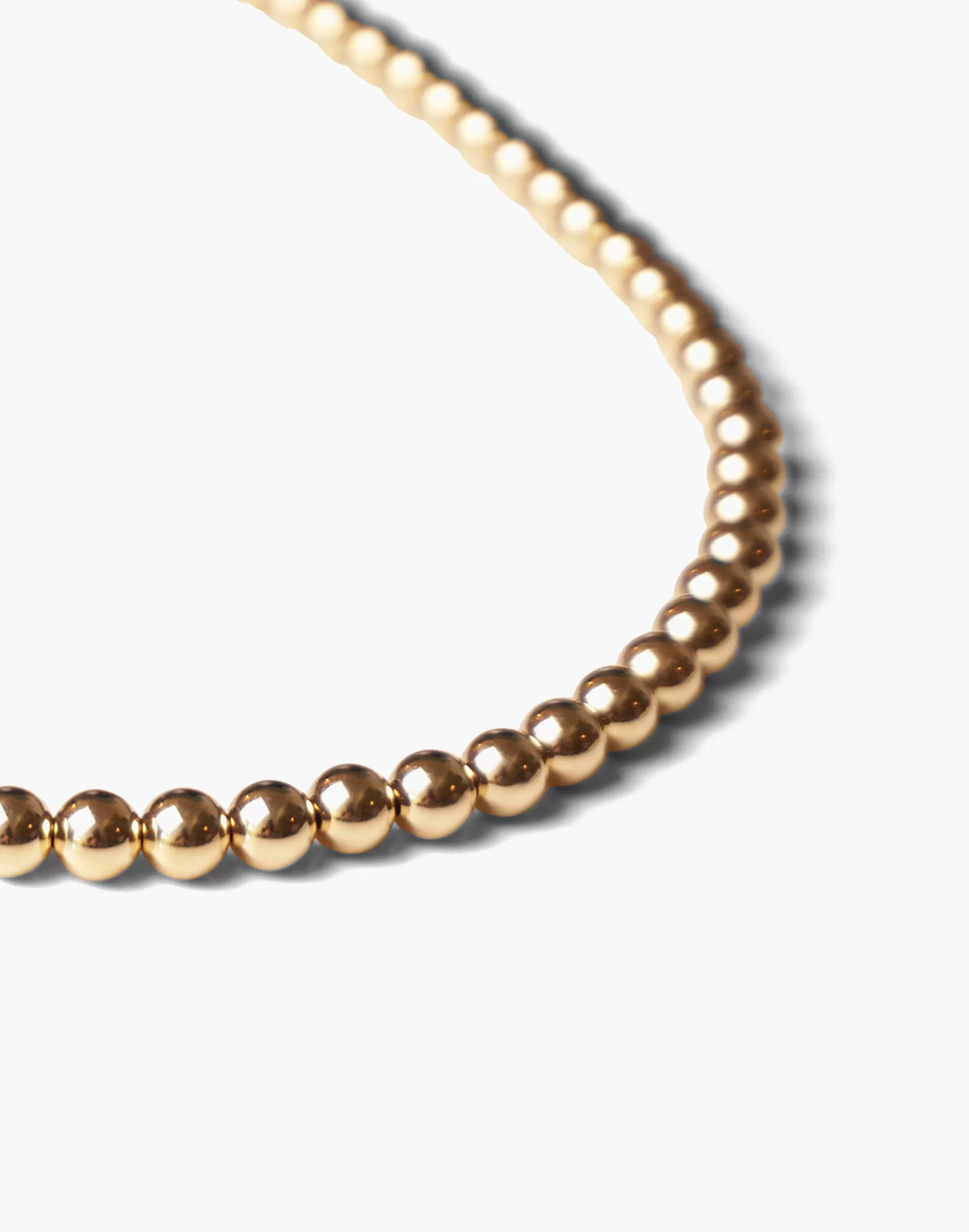 Madewell Necklaces>Charlotte Cauwe Studio Adjustable Bead Necklace In Gold