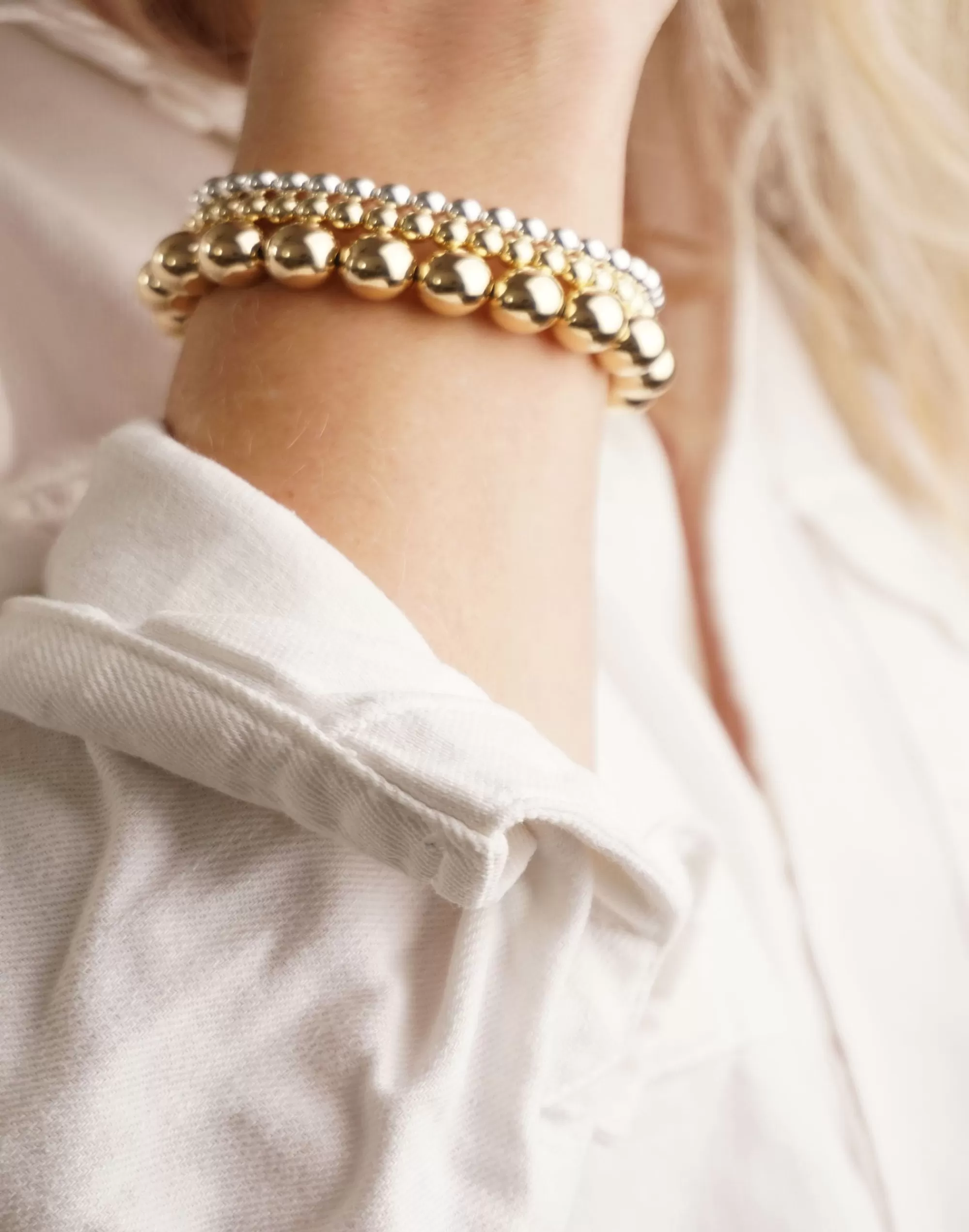 Madewell Bracelets>Charlotte Cauwe Studio Bead Bracelet In 5Mm Gold