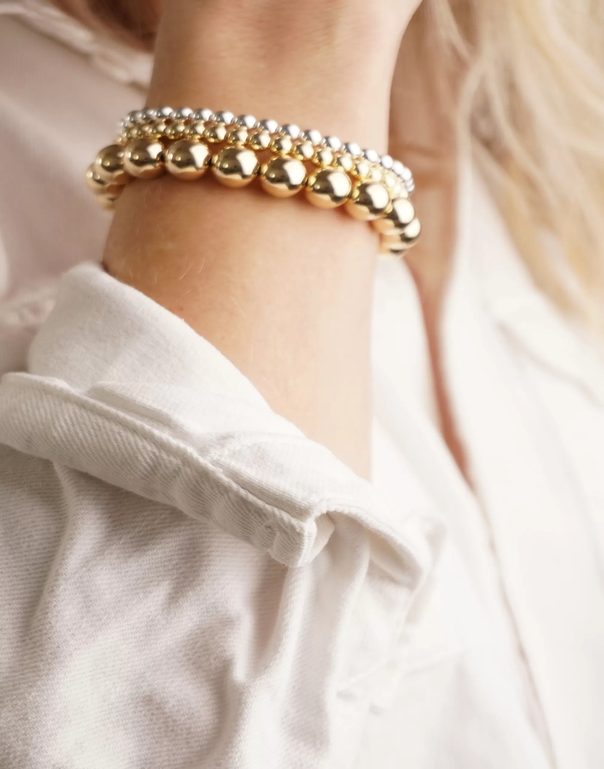 Madewell Bracelets>Charlotte Cauwe Studio Bead Bracelet In Sterling 5Mm Silver