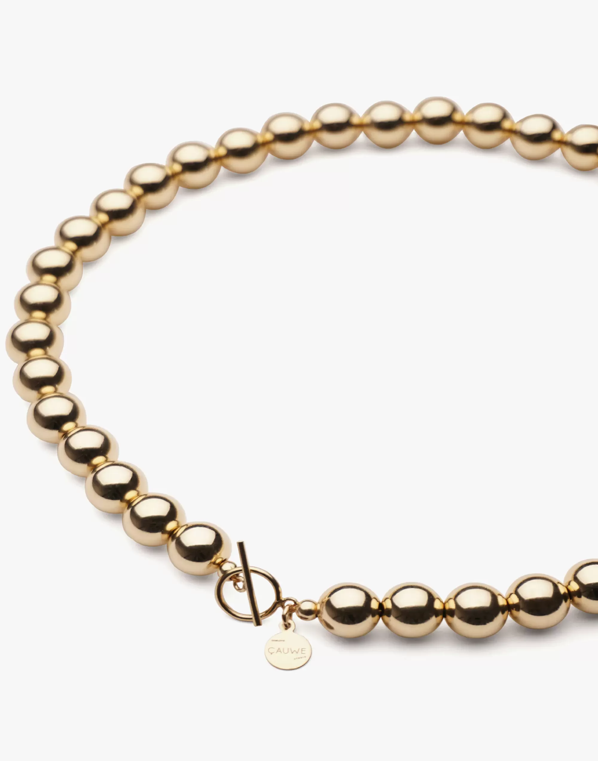 Madewell Necklaces>Charlotte Cauwe Studio Bead Necklace In 10Mm Gold