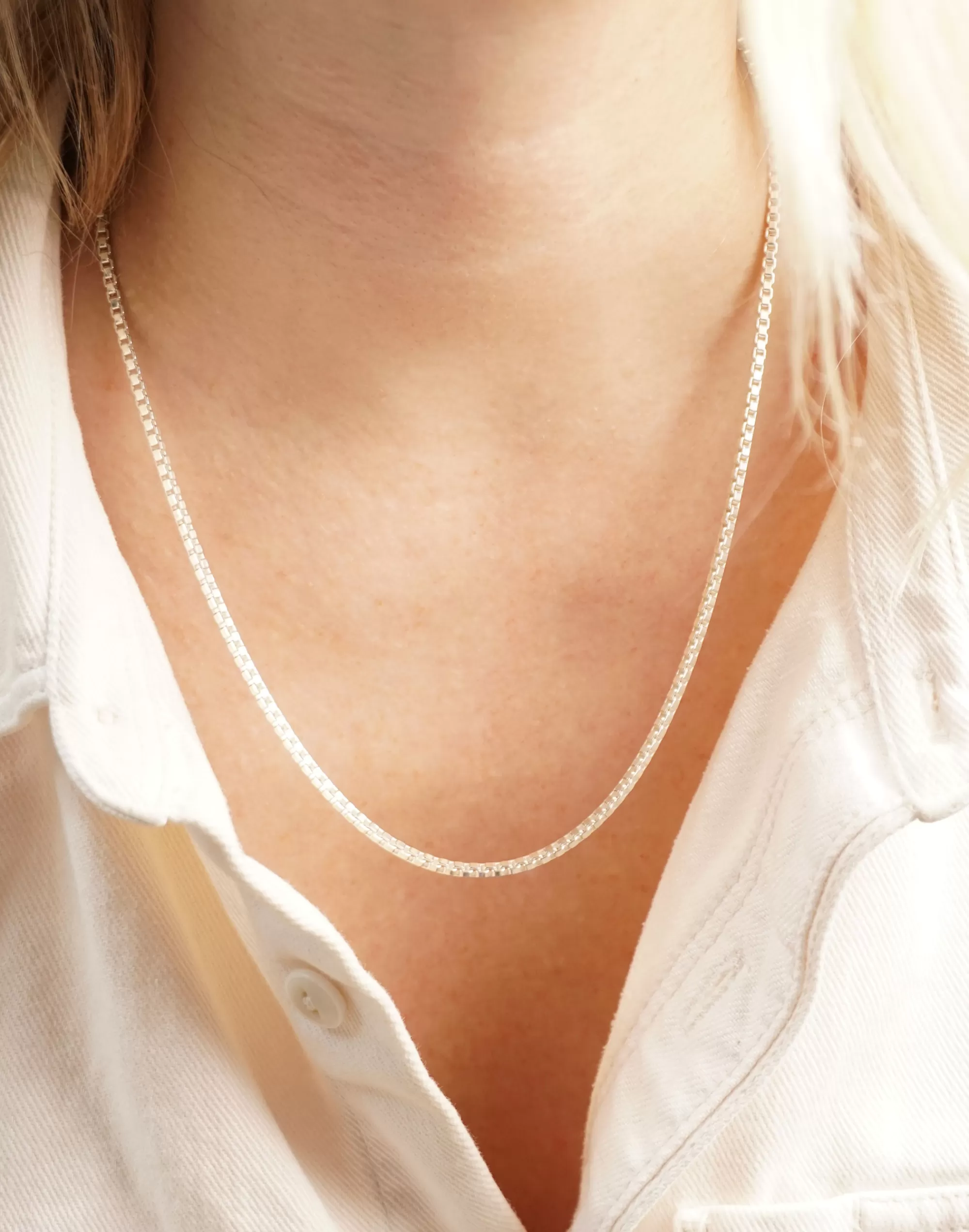 Madewell Necklaces>Charlotte Cauwe Studio Box Chain Necklace In Sterling Silver