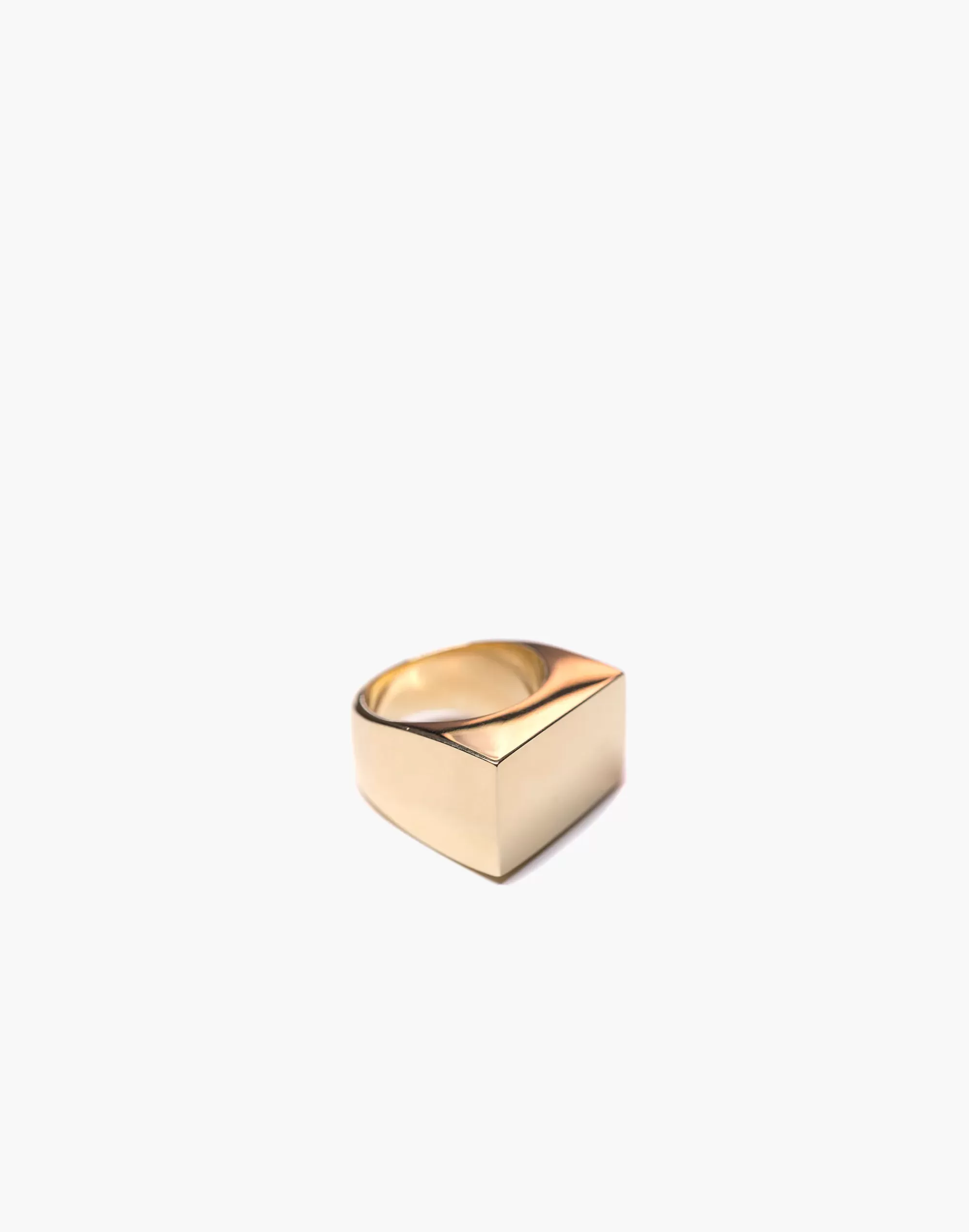 Madewell Rings>Charlotte Cauwe Studio Brass Large Modern Signet Ring Gold