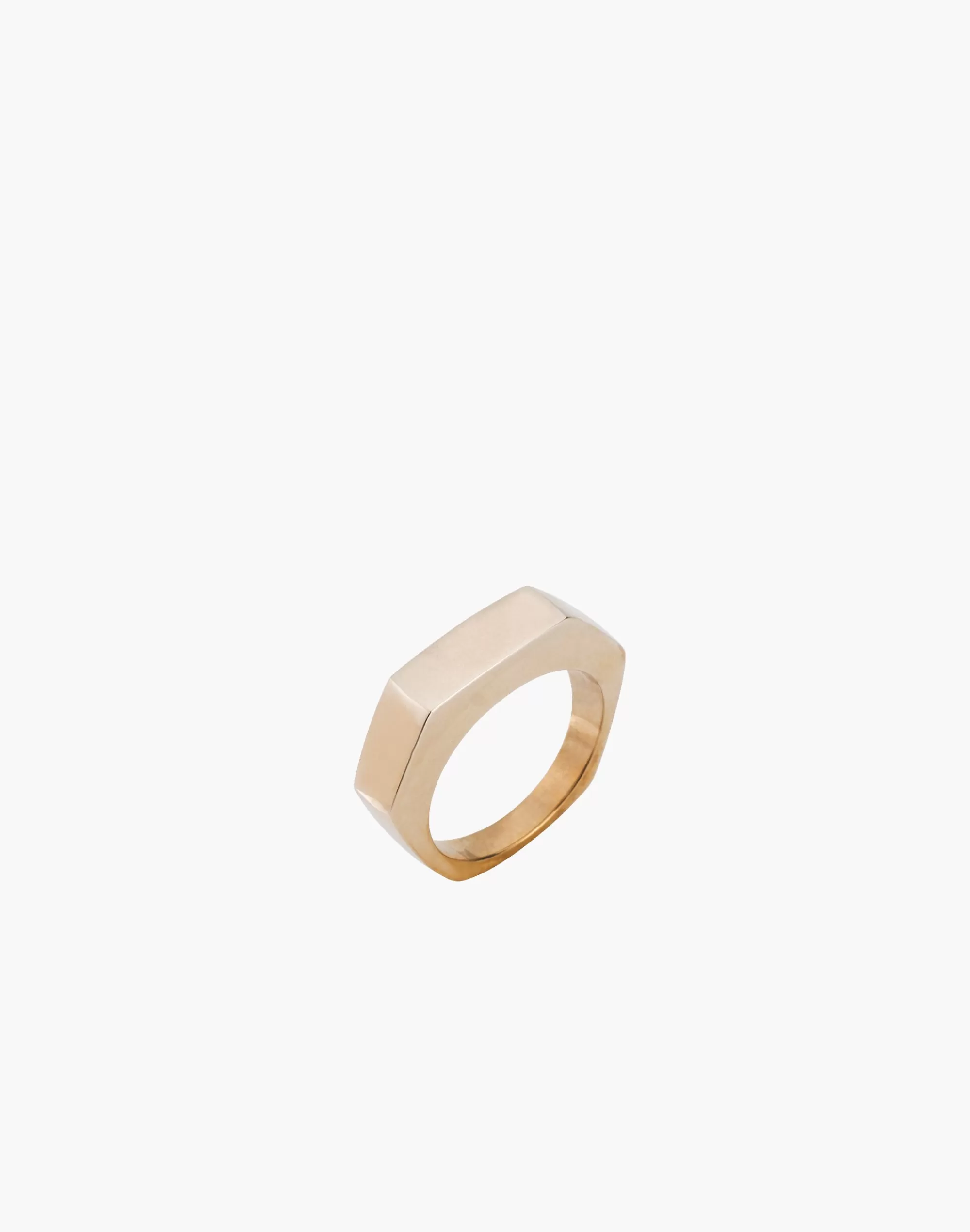 Madewell Rings>Charlotte Cauwe Studio Brass Slim Hex Ring Gold