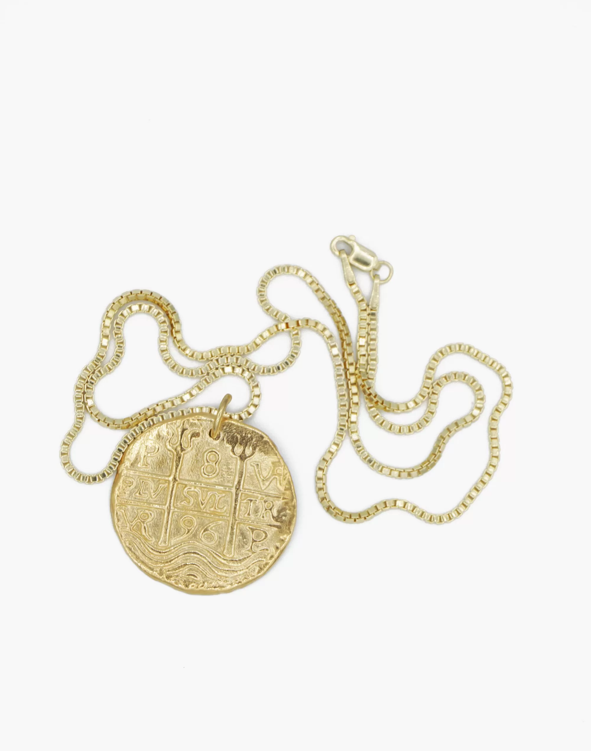 Madewell Necklaces>Charlotte Cauwe Studio Coin Medallion Necklace Gold