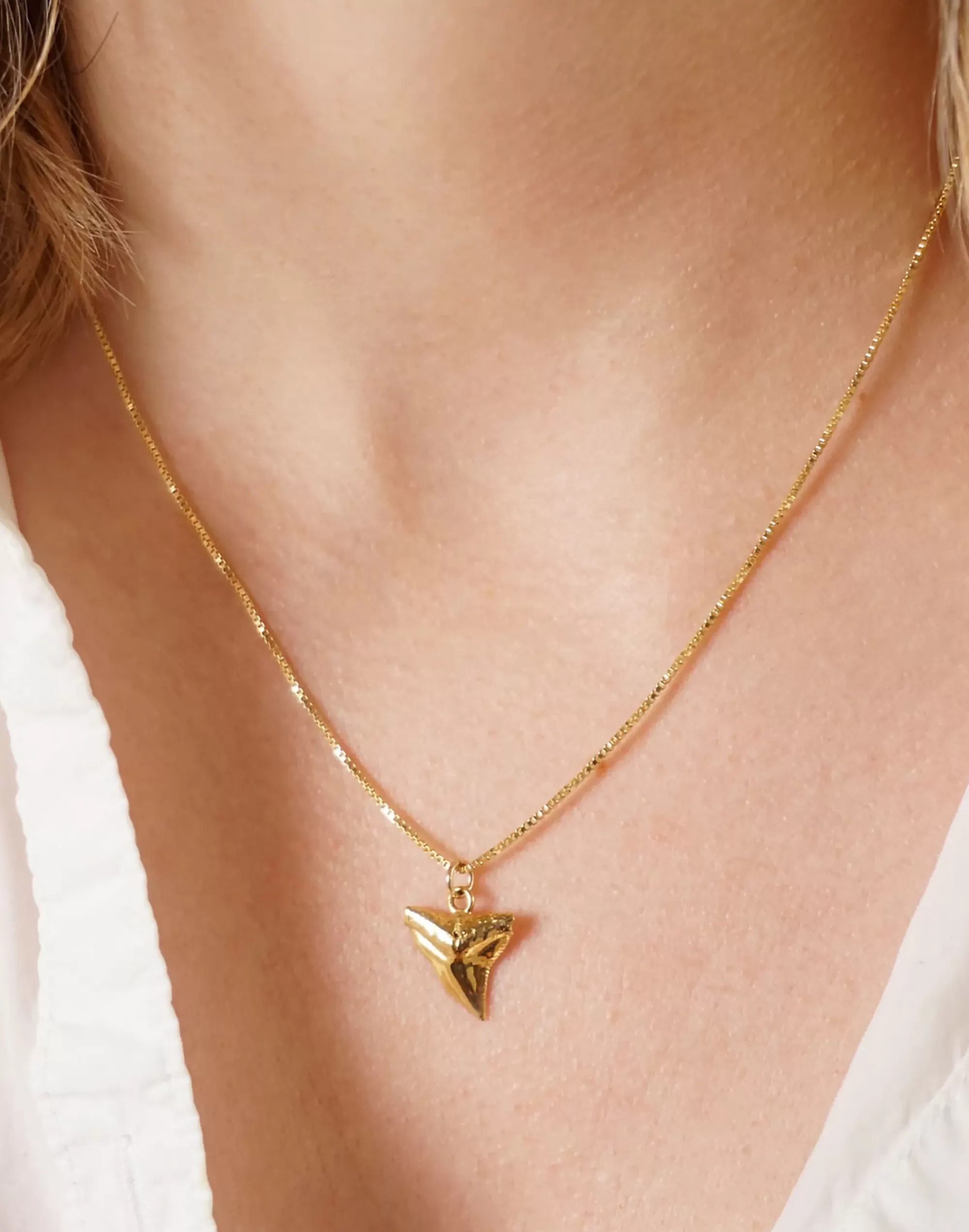 Madewell Necklaces>Charlotte Cauwe Studio Shark Tooth Necklace In Gold