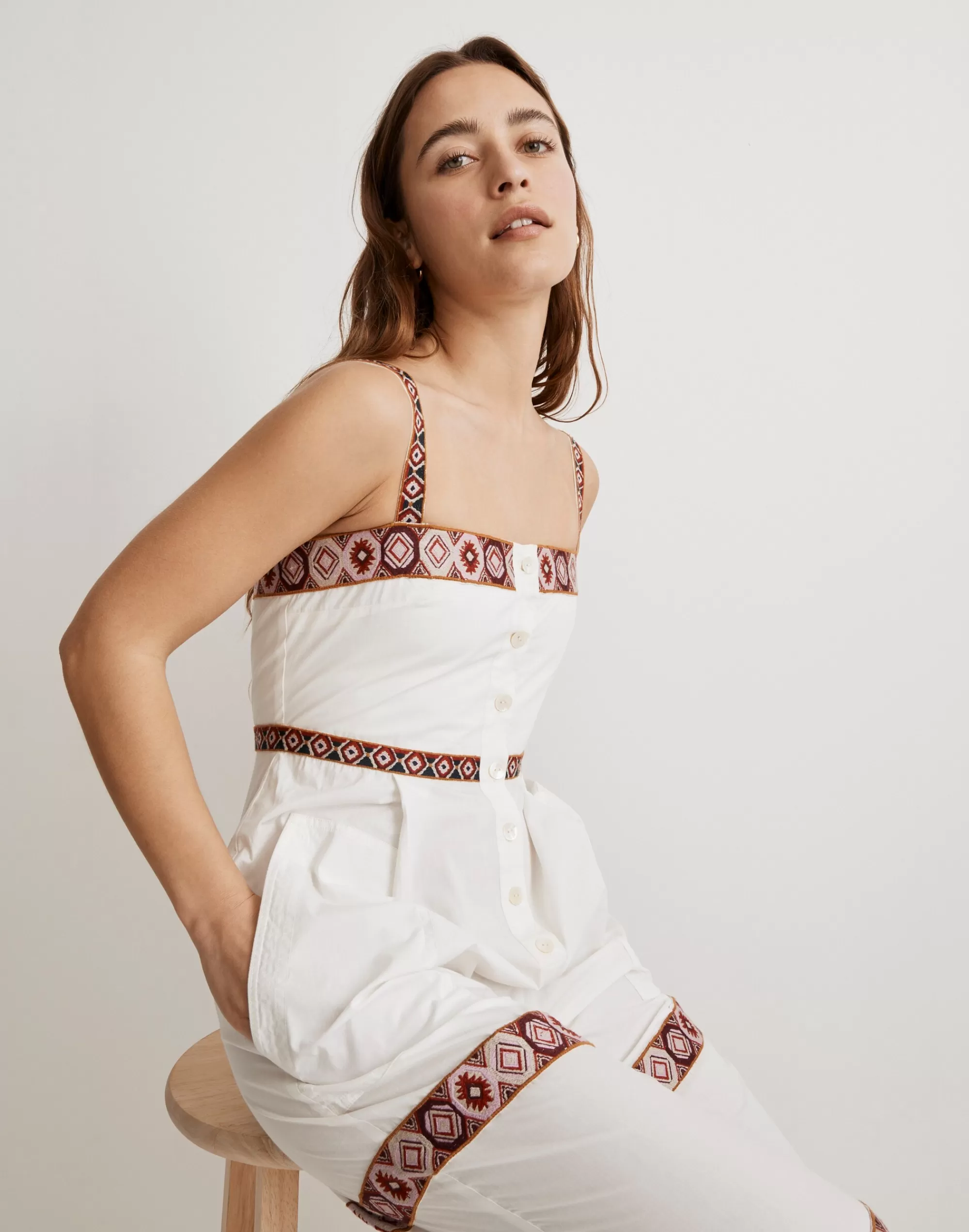 Madewell Dresses>Chufy Peter Jumpsuit Deena Solid White