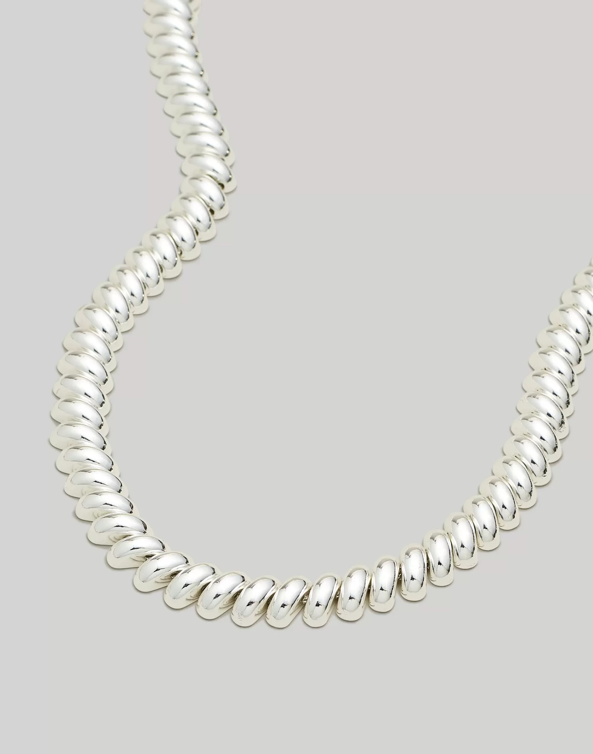 Madewell Necklaces>Chunky Chain Choker Necklace Polished Silver