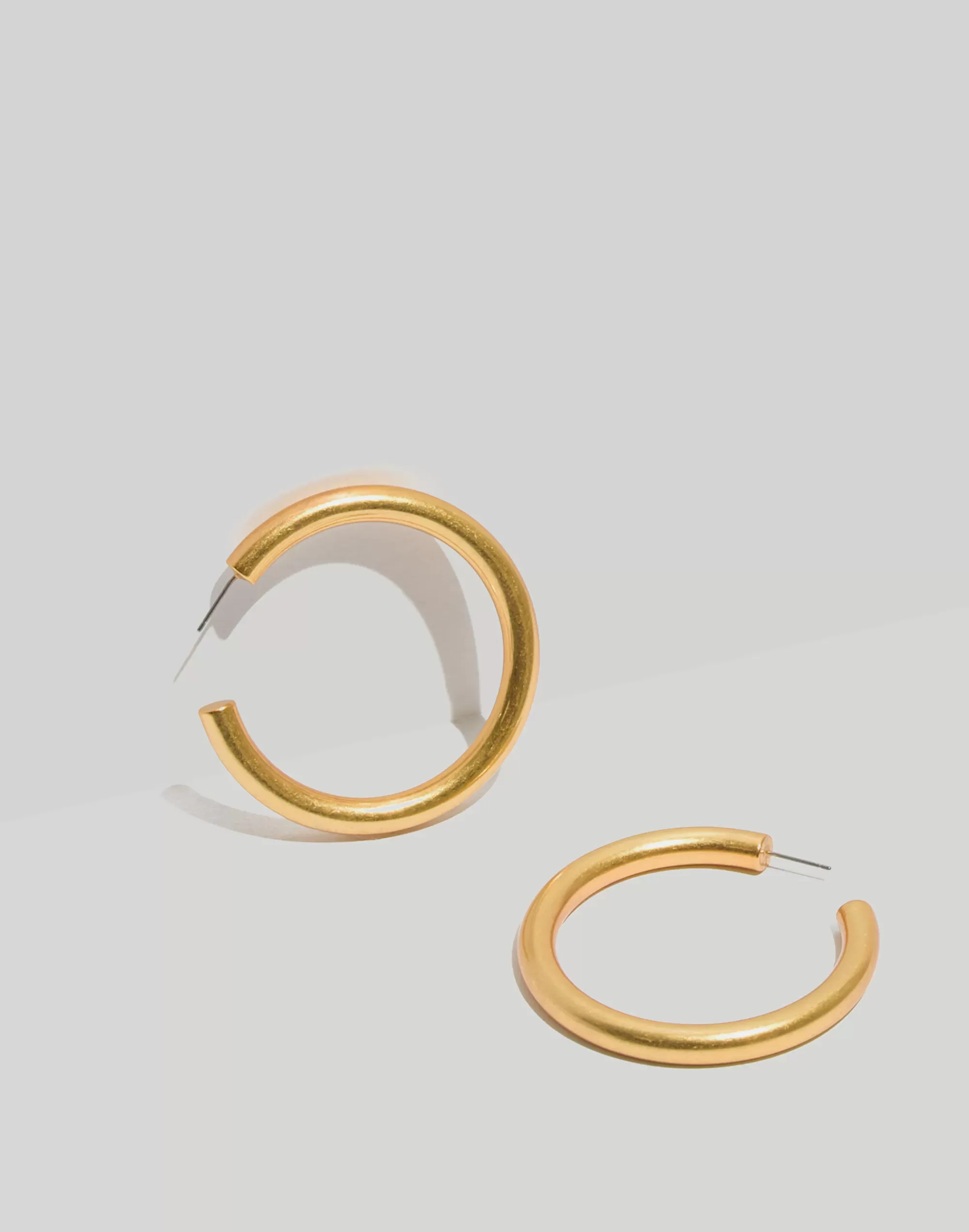 Madewell Earrings>Chunky Oversized Hoop Earrings Vintage Gold