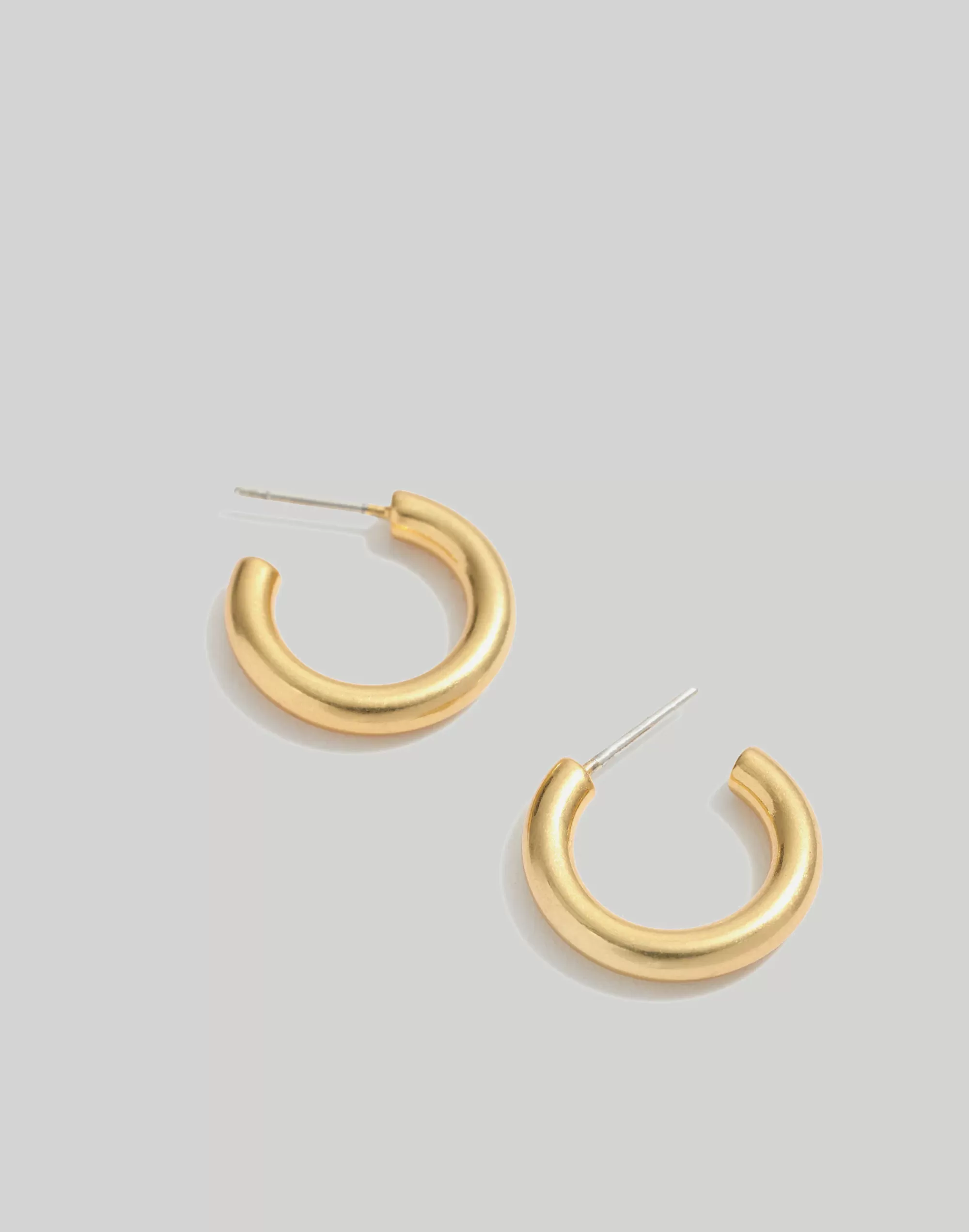 Madewell Jewelry>Chunky Small Hoop Earrings Vintage Gold