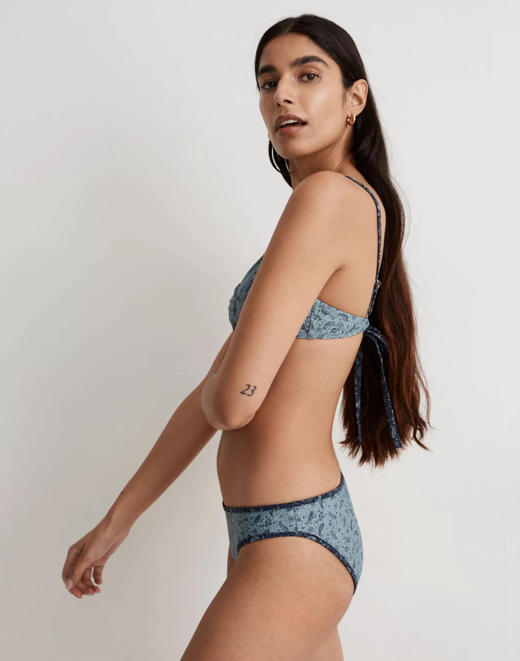 Madewell Swim>Classic Bikini Bottom Overcast