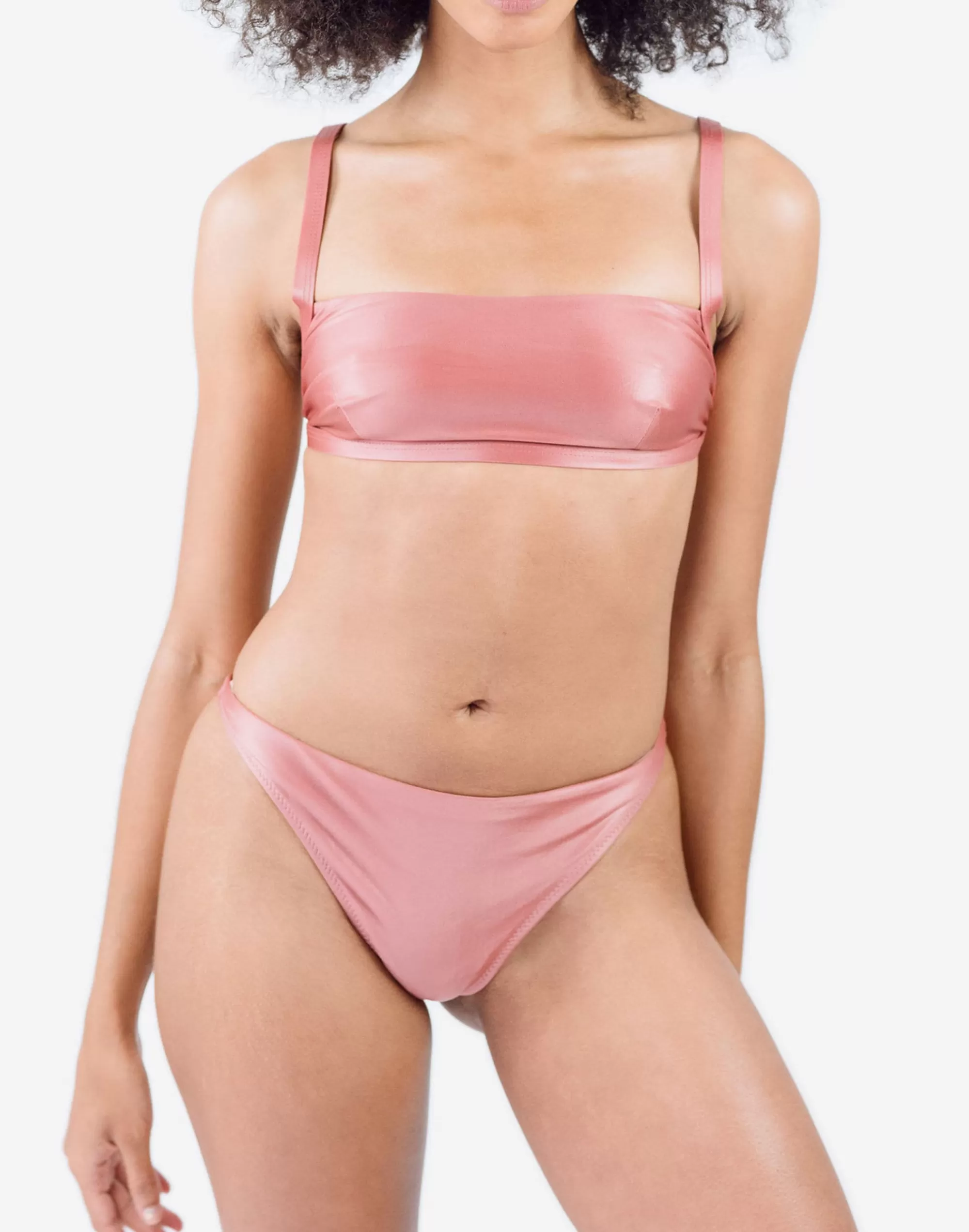 Madewell Swim>Clem Swimwear Mae Bikini Bottom Rose Gold