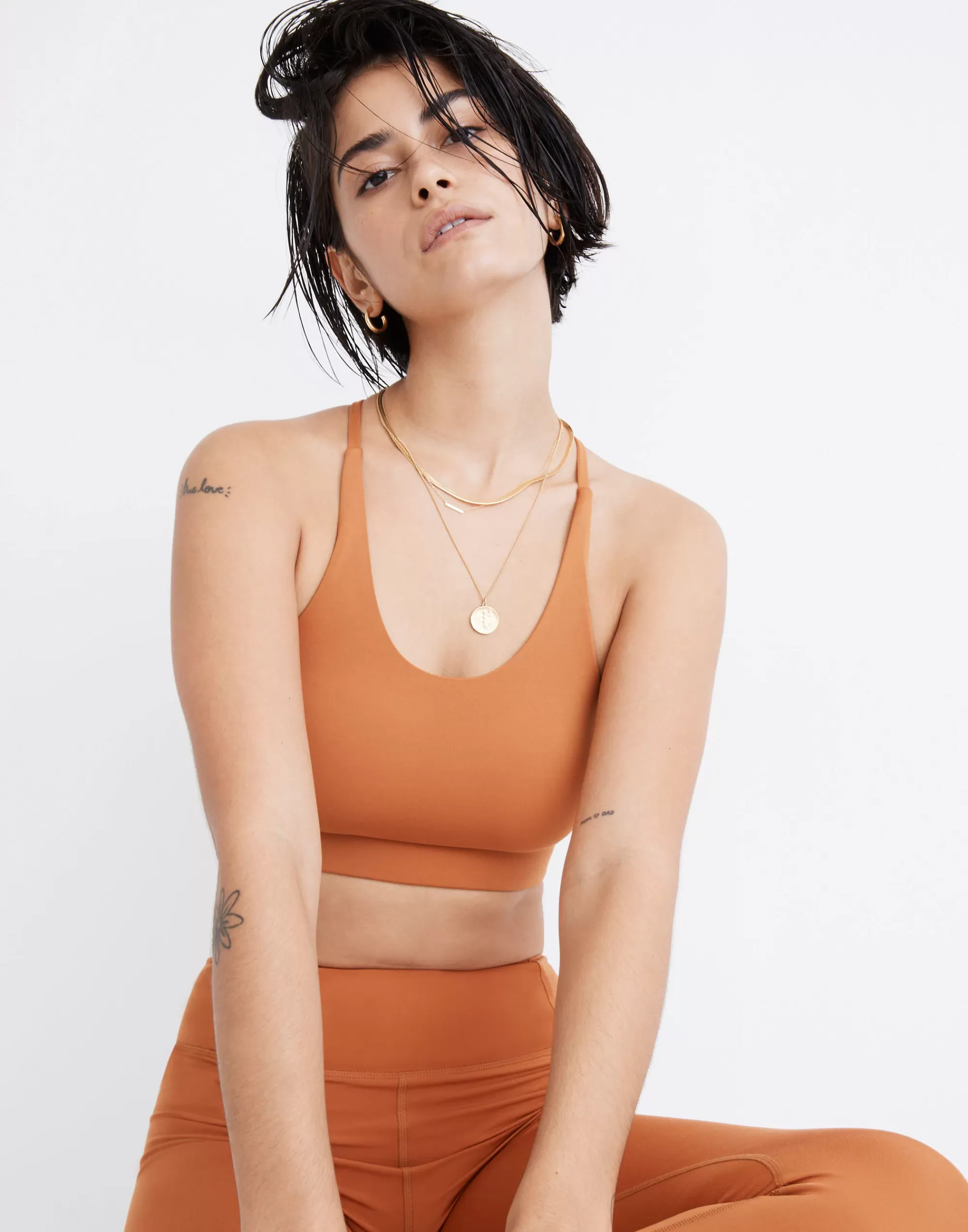 Madewell Activewear>Cleo Sports Bra Spice