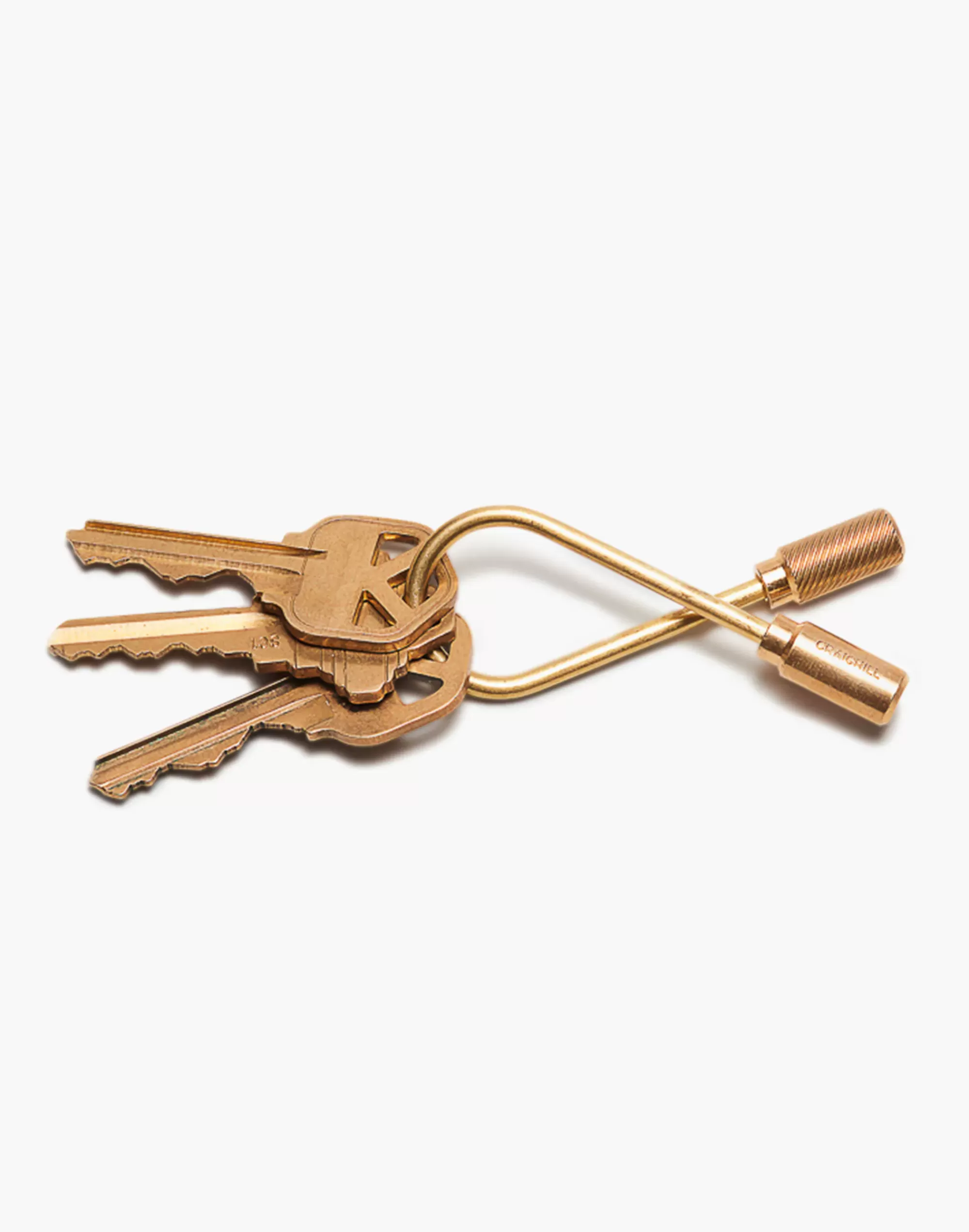 Madewell Wallets & Accessories>Closed Helix Brass Keyring Gold