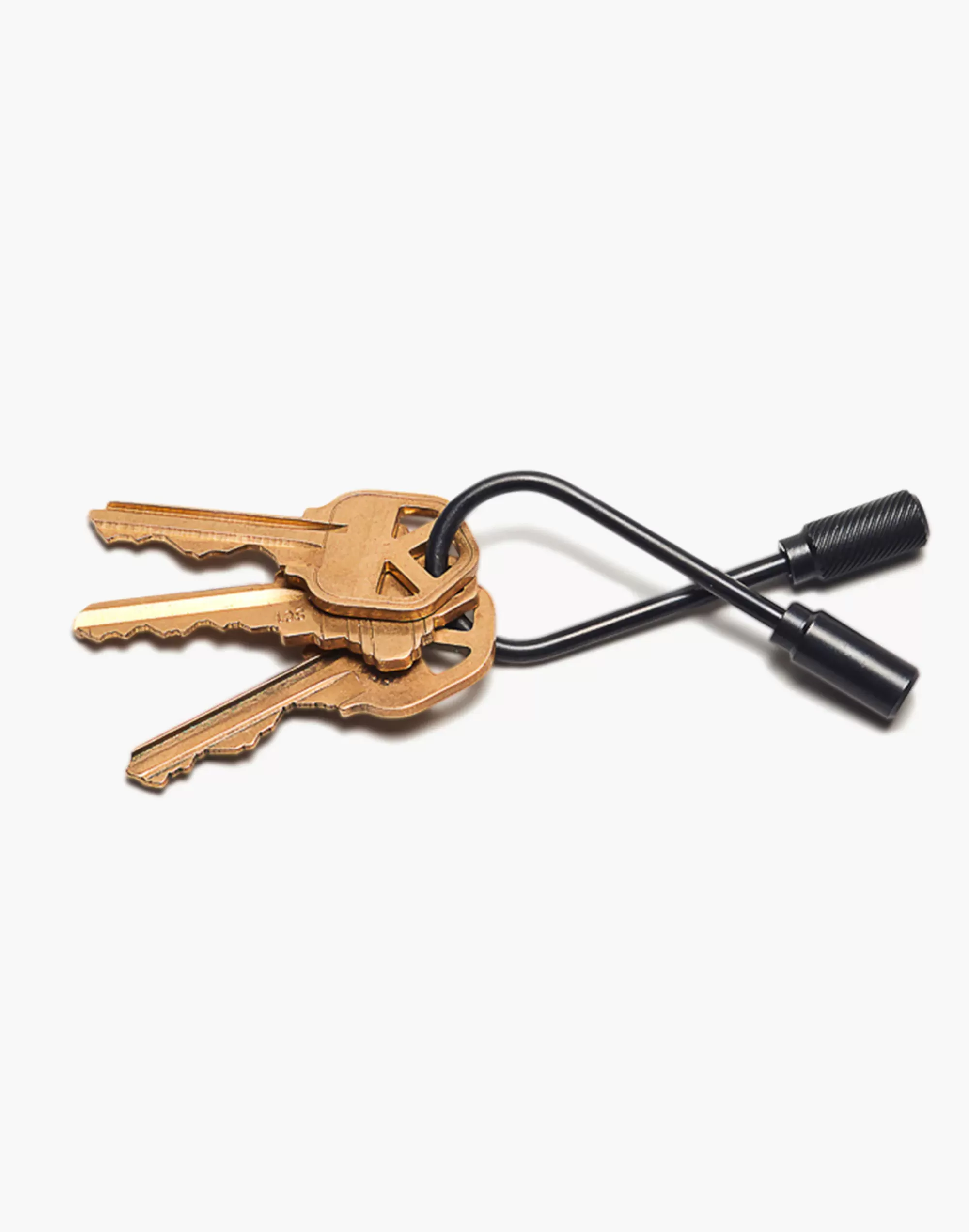 Madewell Home>Closed Helix Carbon Black Keyring Silver