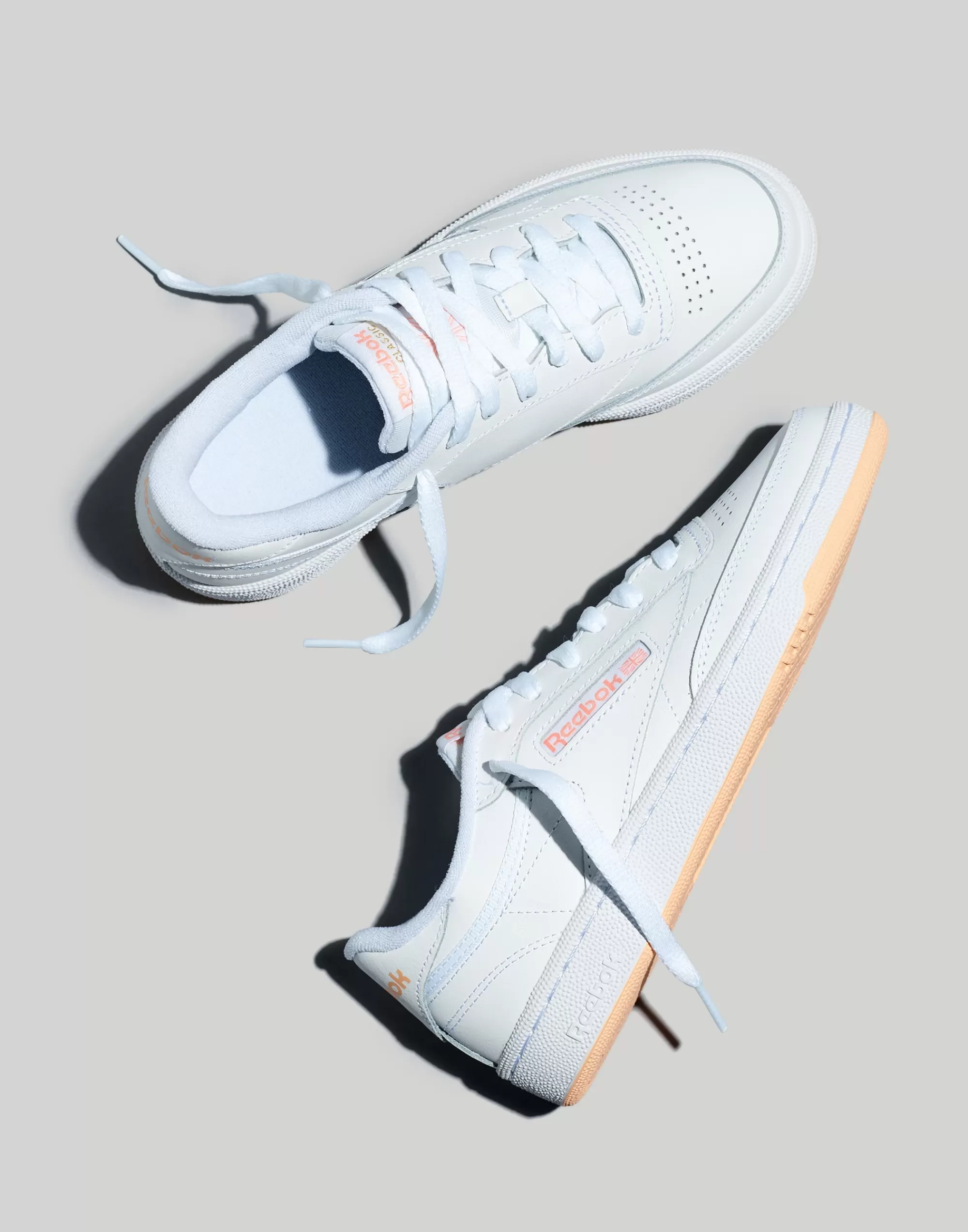 Madewell Sneakers>Club C 85 Sneakers White/Aura Orange